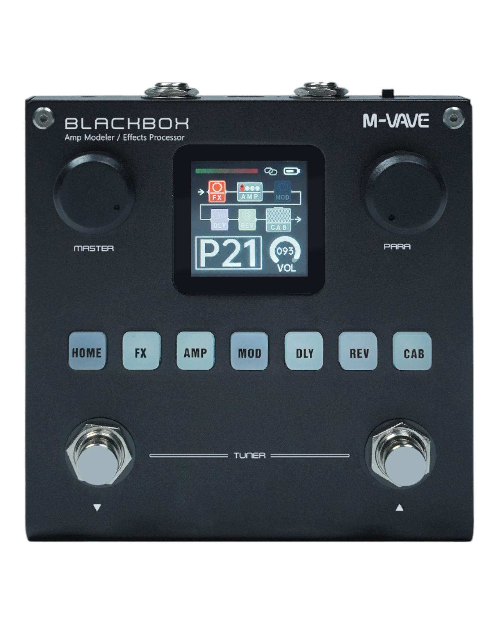 M-Vave BLACKBOX Guitar / Bass Amp Modeller Multi-Effects Processor Rechargeable - BLACKBOX