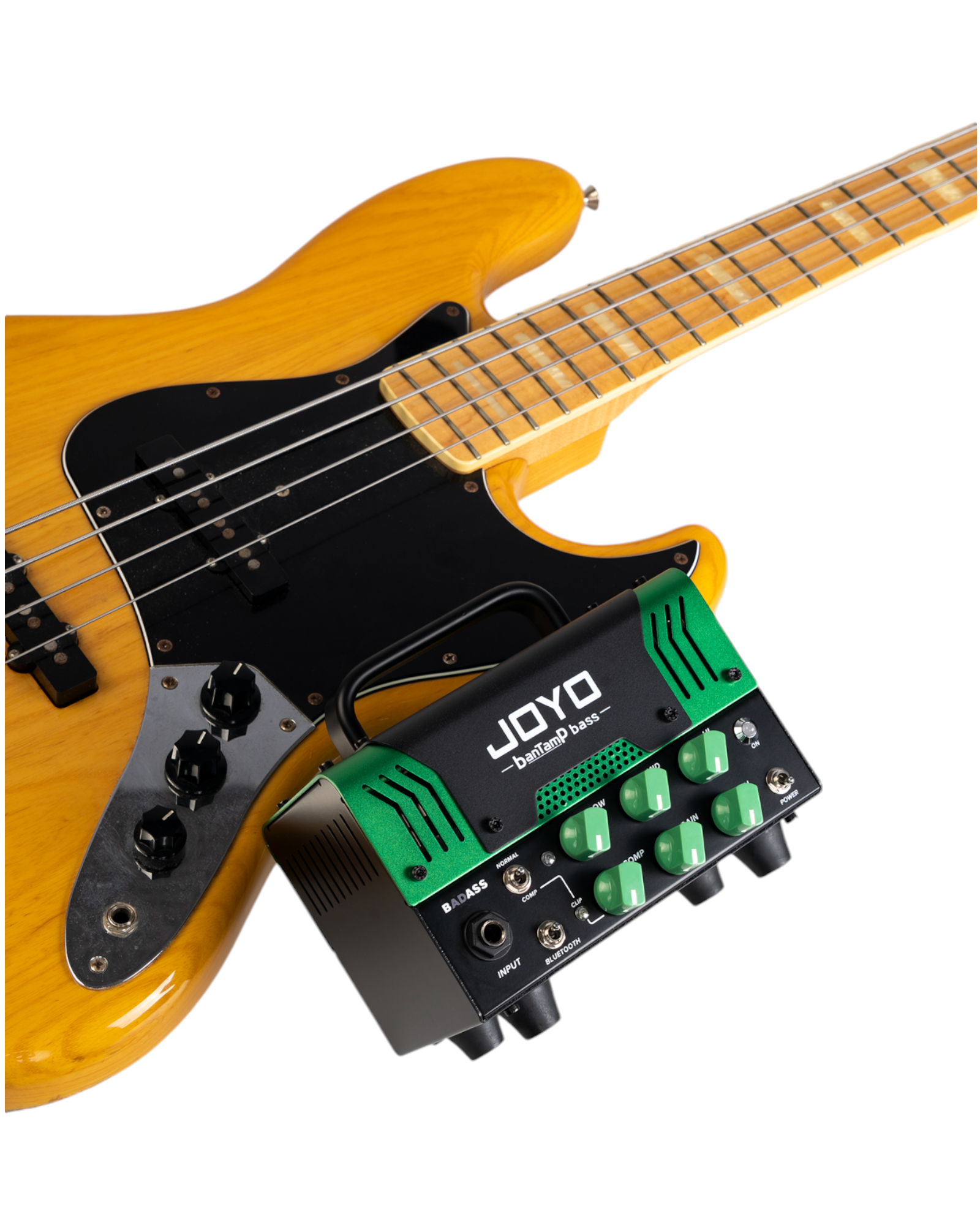 Joyo BadASS BanTamP Bass Hybrid Tube Amp Head w/ Included Footswitch & 3-Band EQ - BADASS