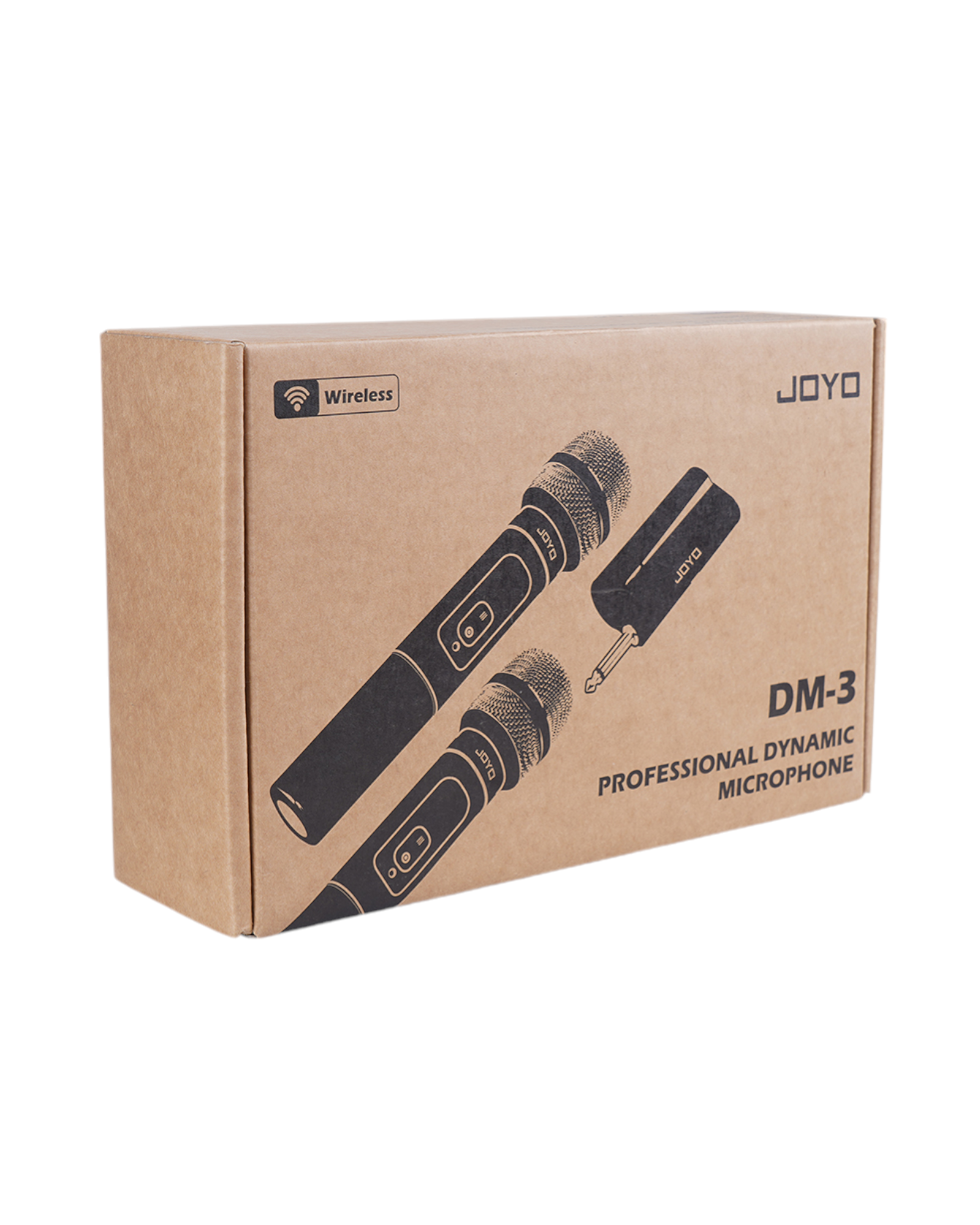 Joyo Dual Wireless Microphones and Receiver w/ Built-in UHF Module & Hard Carry Case - DM3