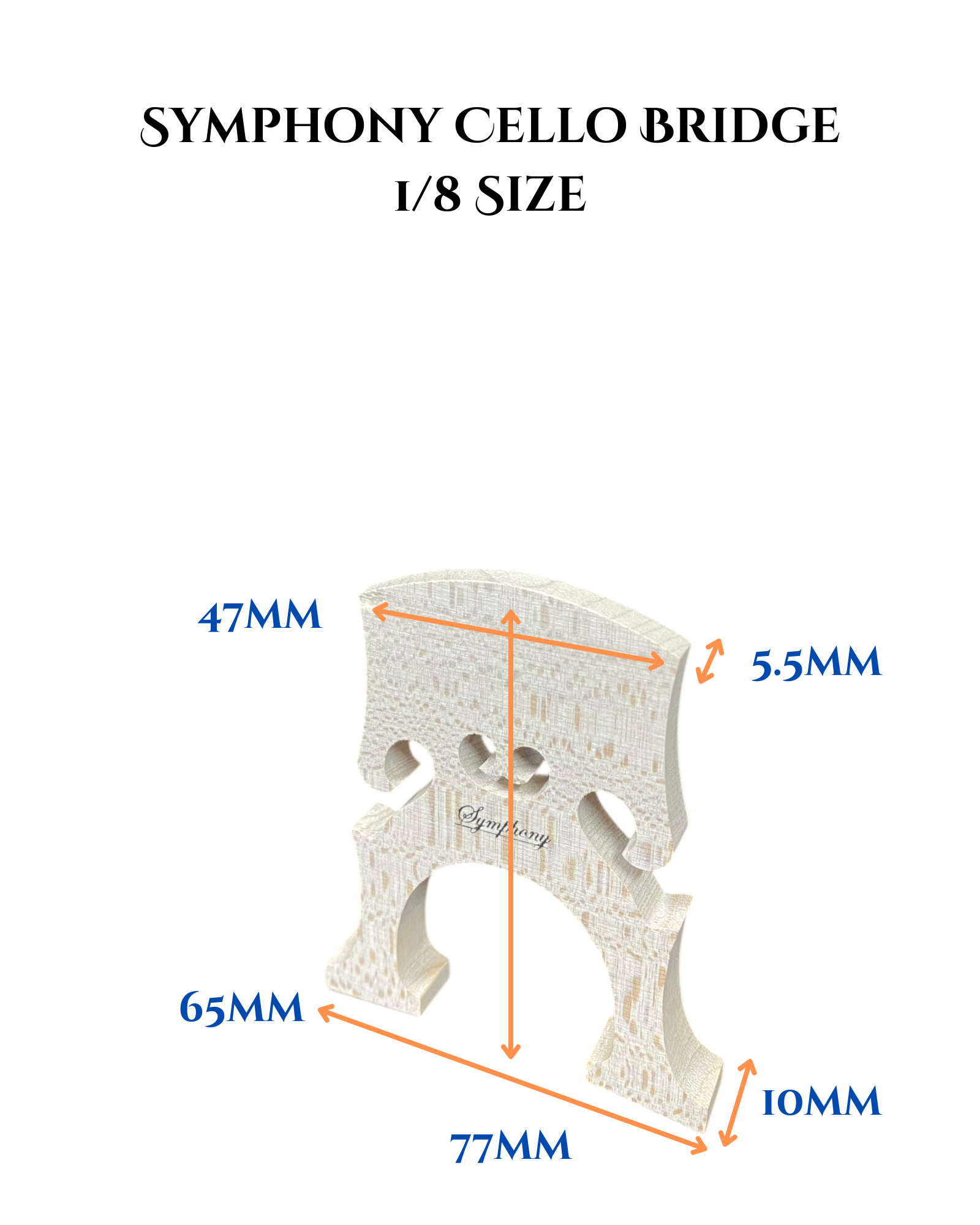 Symphony FCB30 Belgian Style Cello Bridge