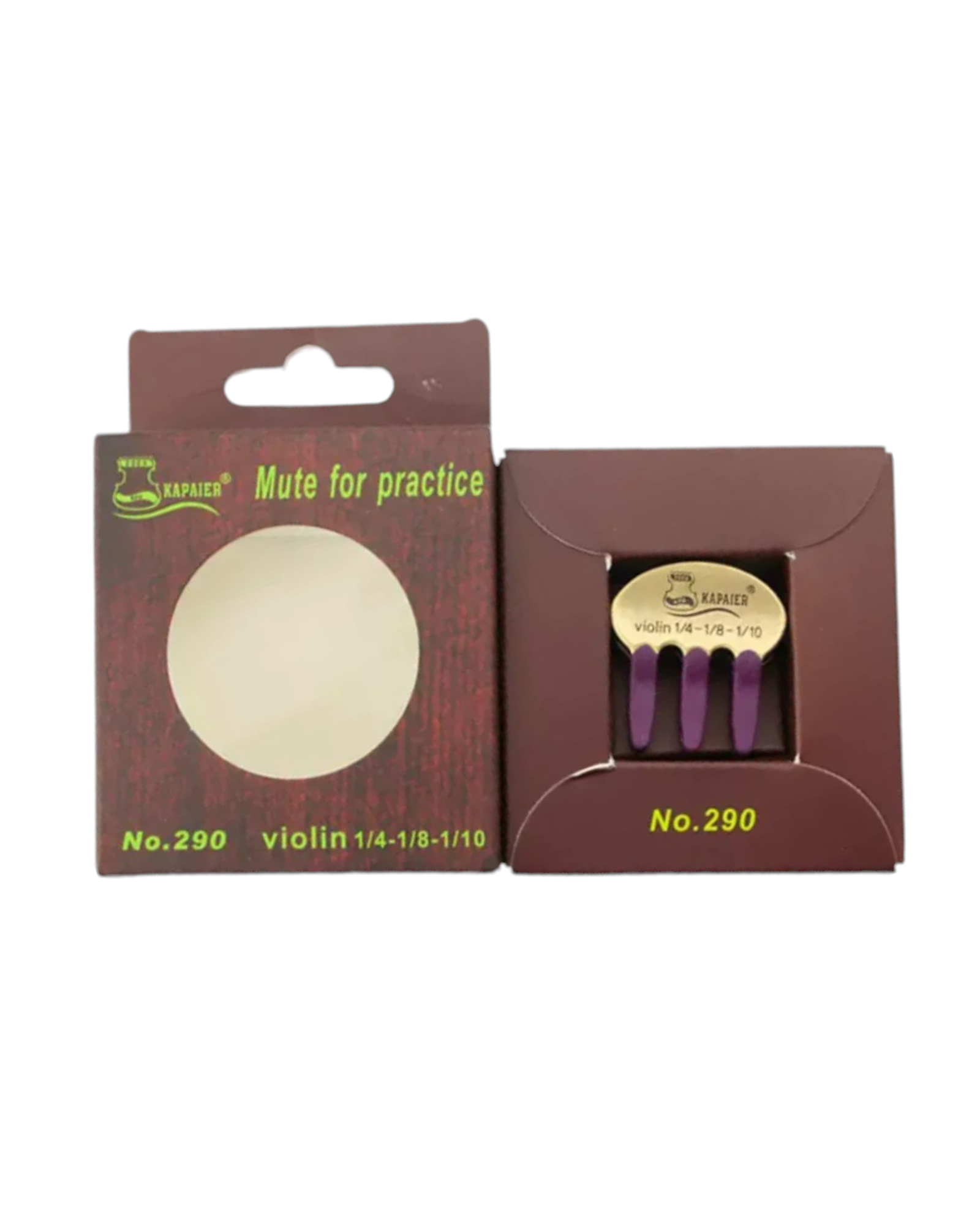 Kapaier Clip-On Brass Violin Mute for 1/10 to 1/4 Size - NO290