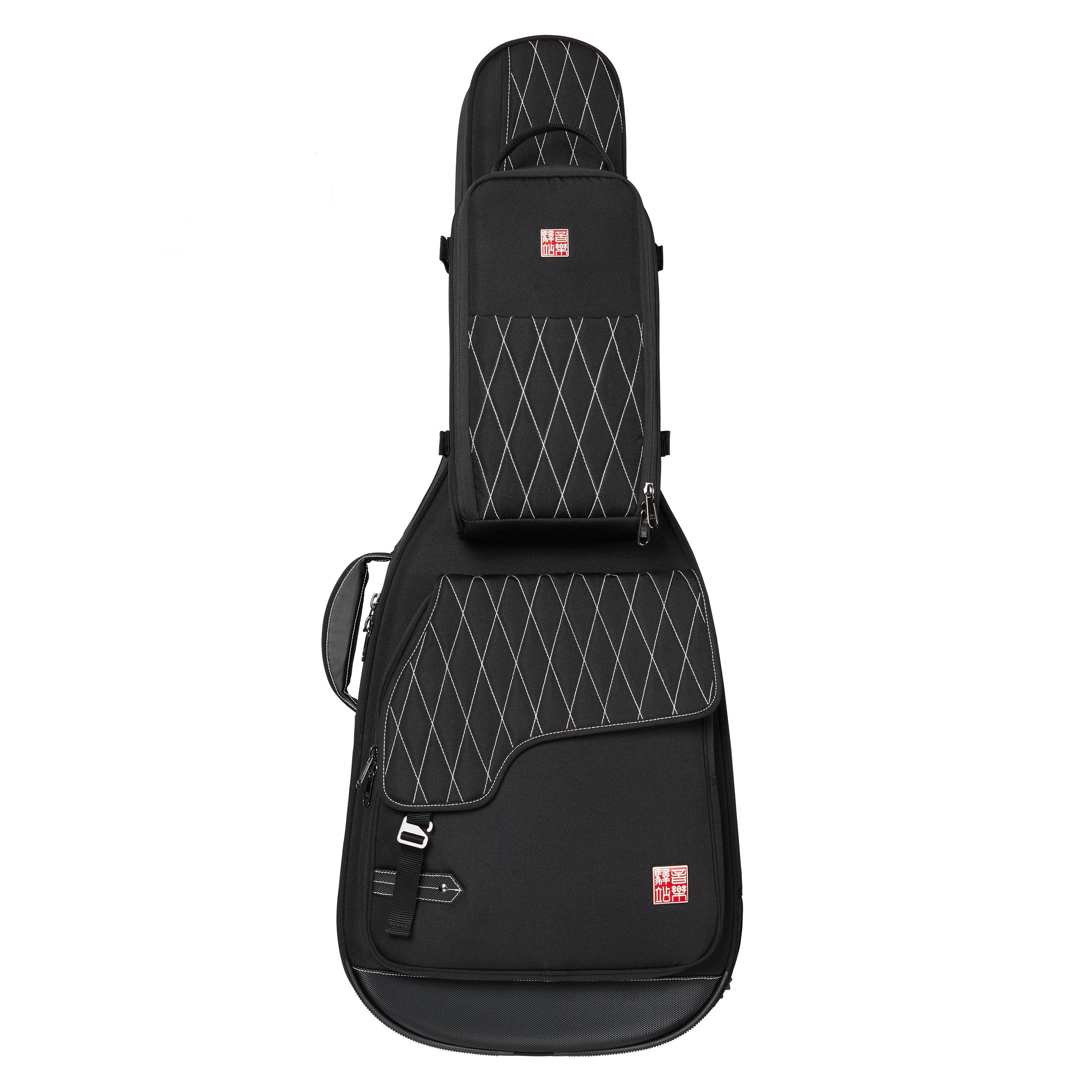 Music Area RB30 30mm Padded Weather-Proof Acoustic Guitar Gig Bag w/ Detachable Isothermic Bag - RB30DABLK