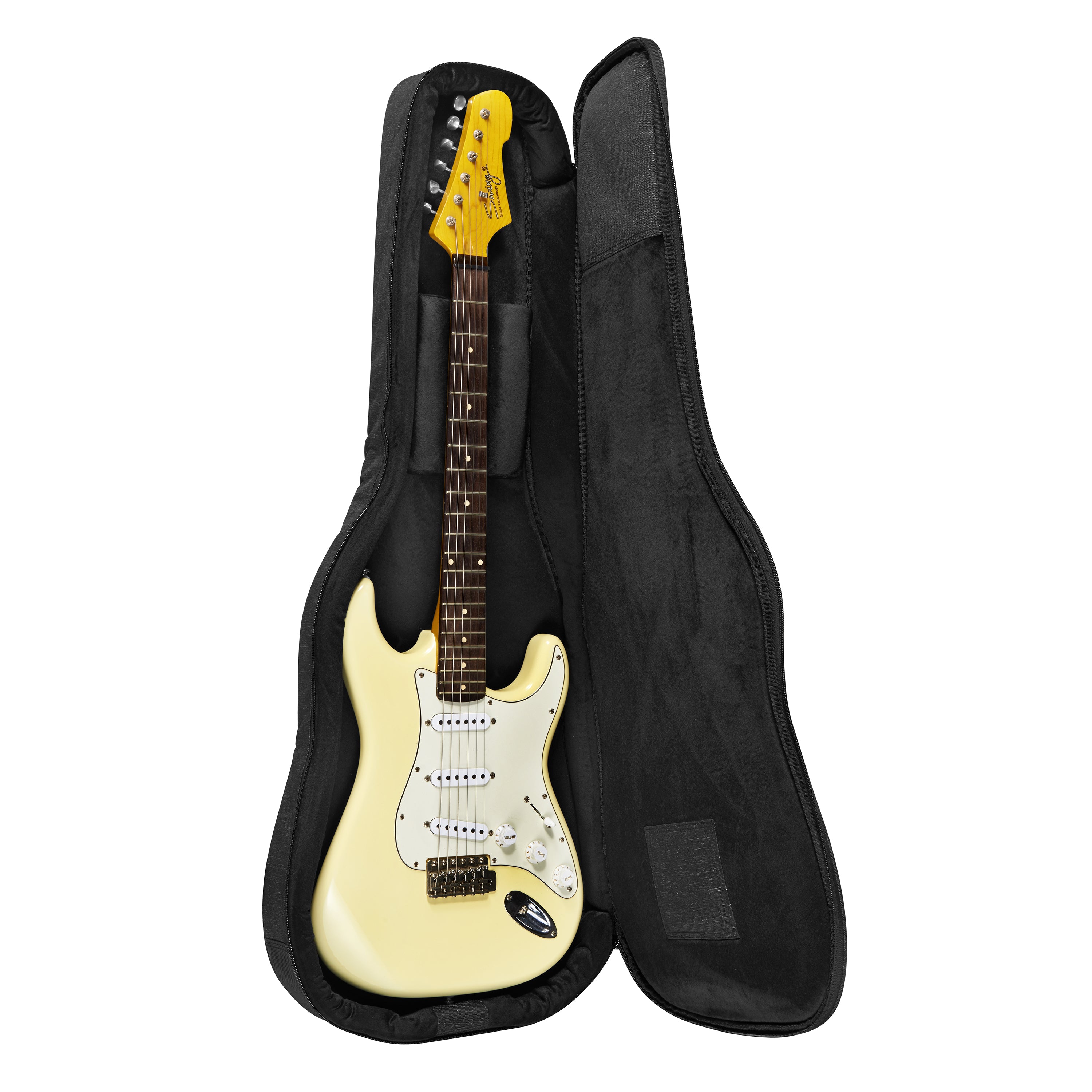 Music Area RB20 20mm Padded Weather-Proof Electric Guitar Gig Bag w/ Adjustable Neck Cradle - RB20EGBLK