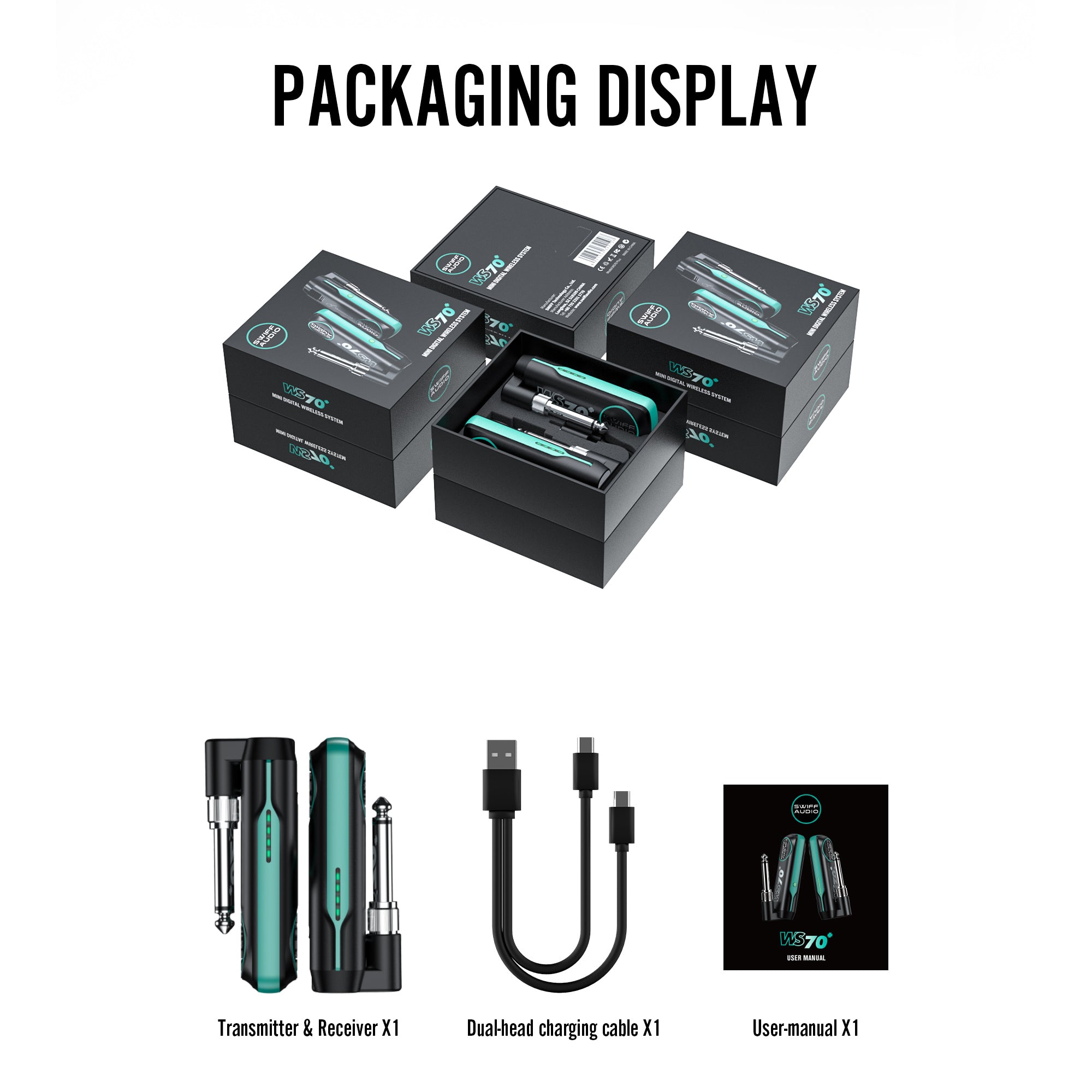 SWIFF AUDIO WS70+ PORTABLE WIRELESS SYSTEM