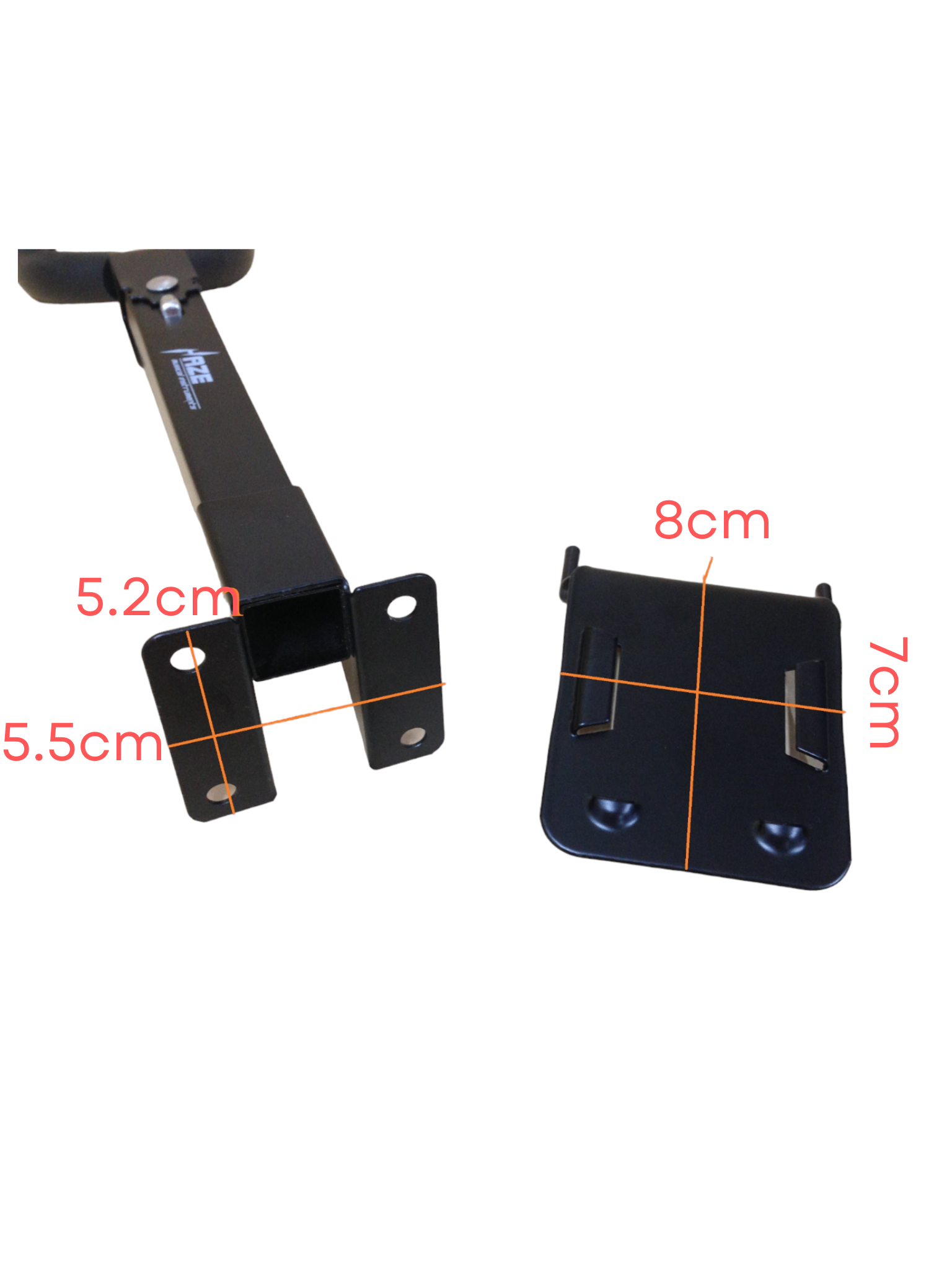 Two (x2) Haze HJWHG17 Long-arm Guitar Grid Hook/Wall Mount Guitar Bracket, Black