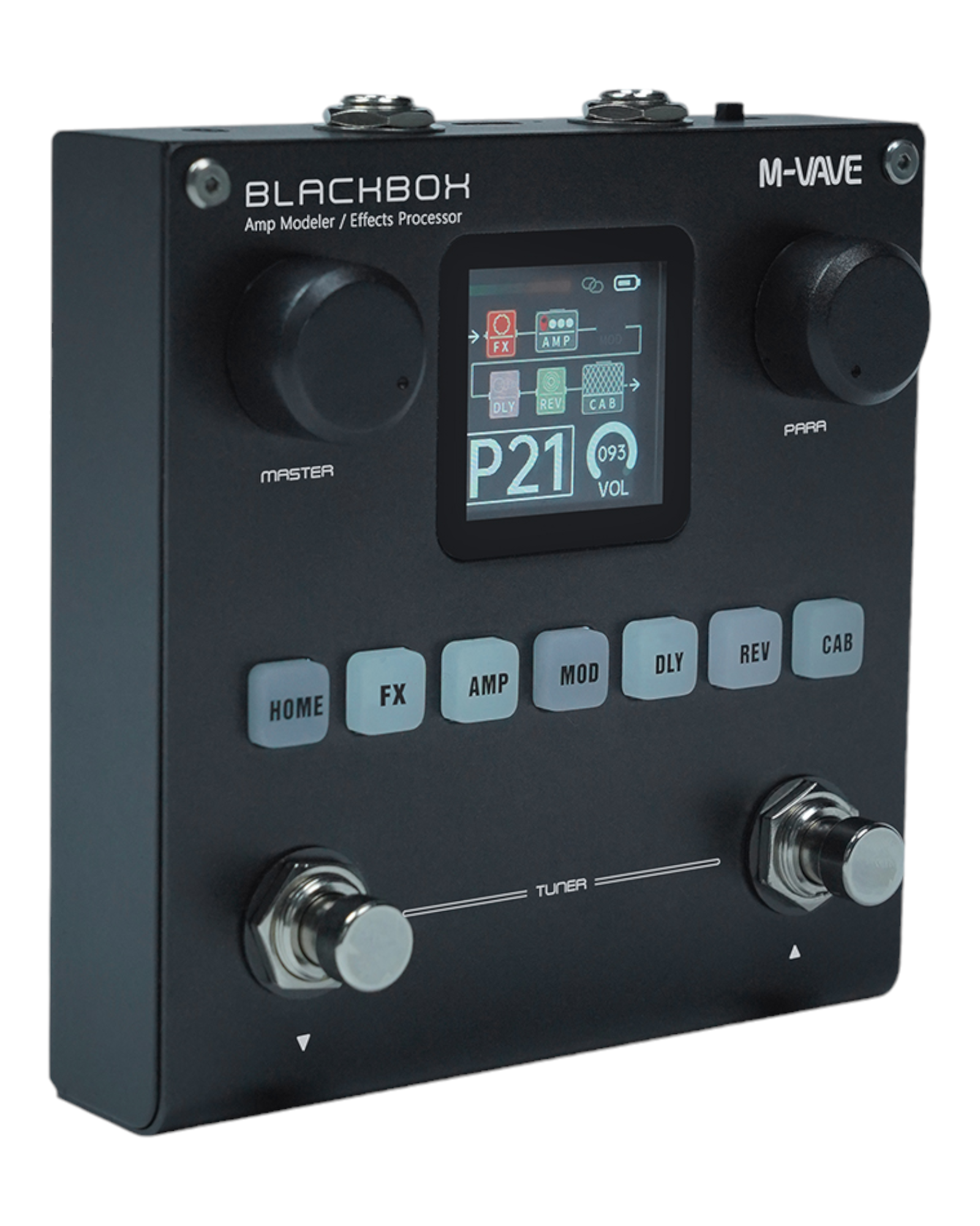 M-Vave BLACKBOX Guitar / Bass Amp Modeller Multi-Effects Processor Rechargeable - BLACKBOX