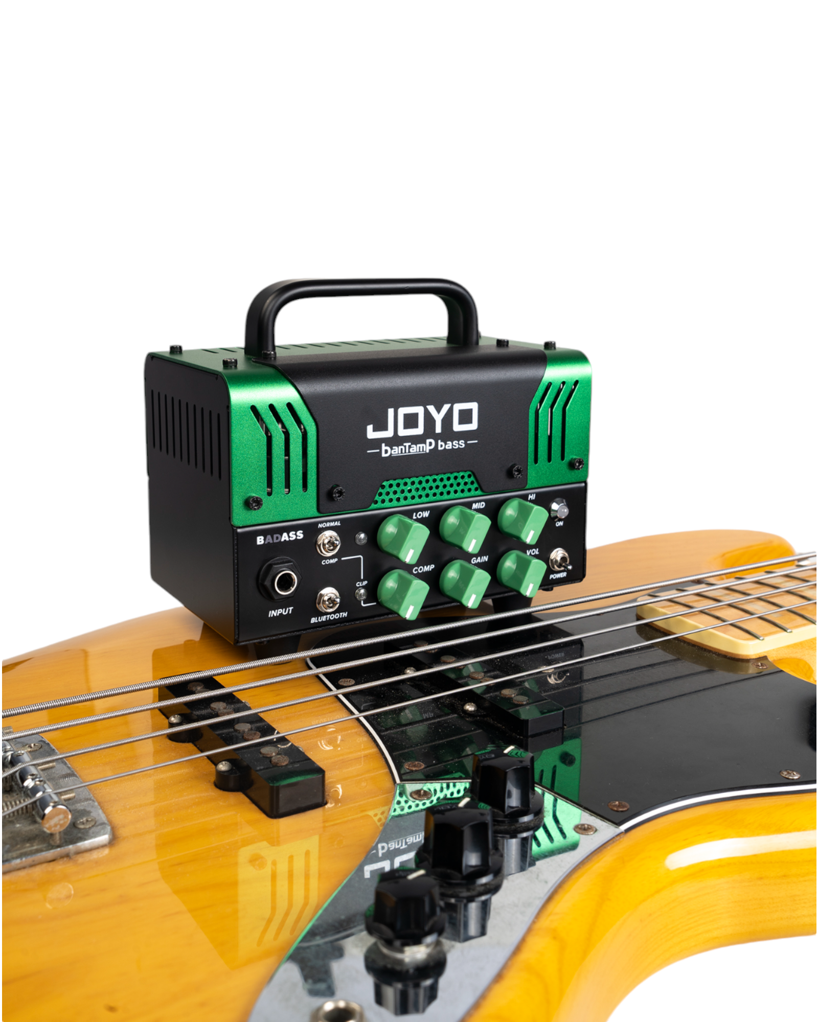 Joyo BadASS BanTamP Bass Hybrid Tube Amp Head w/ Included Footswitch & 3-Band EQ - BADASS