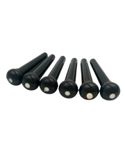 Haze A021BK 6PCS Acoustic Guitar Bridge Pins Plastic String End Peg - Black