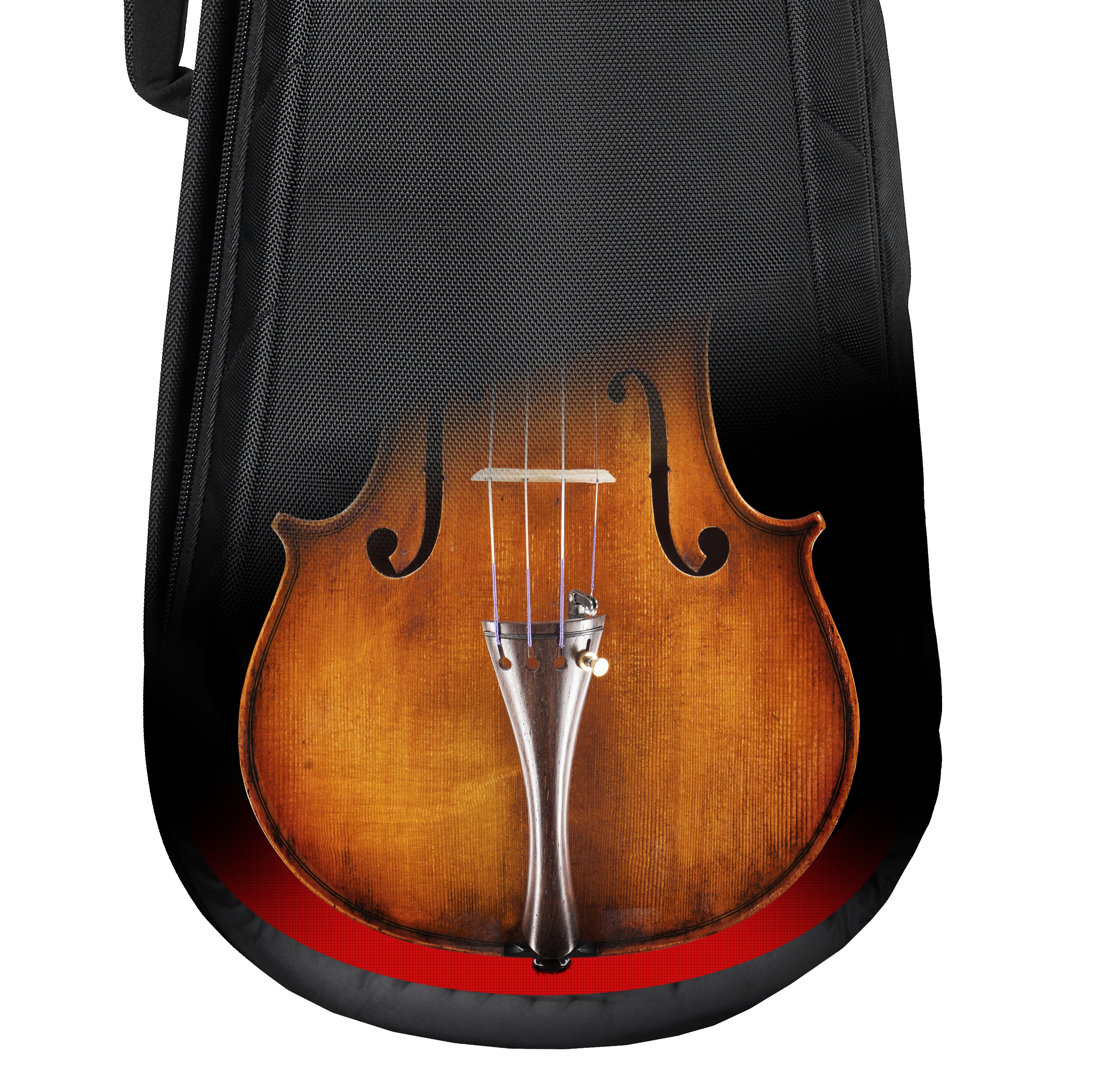 Music Area AA31 30mm Padded Weather-Proof Reinforced ABS Hard Shell Case for 4/4 Size Violin - AA31V44BLK
