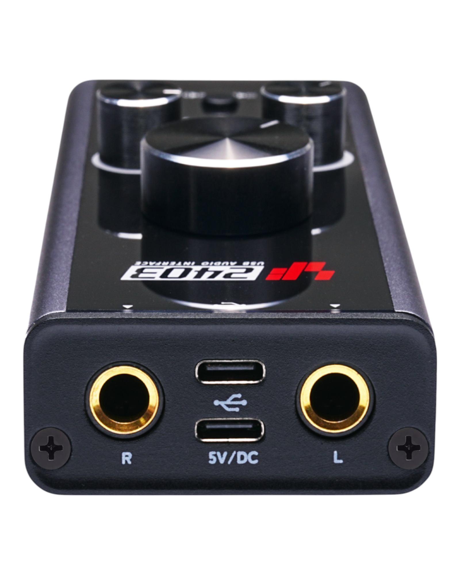 Simplefly Analog Dual-Channel 24bit/192kHz AD/DA Converter USB-C Audio Interface w/ 48V Phantom Power Supply & Loopback Function - SF2403