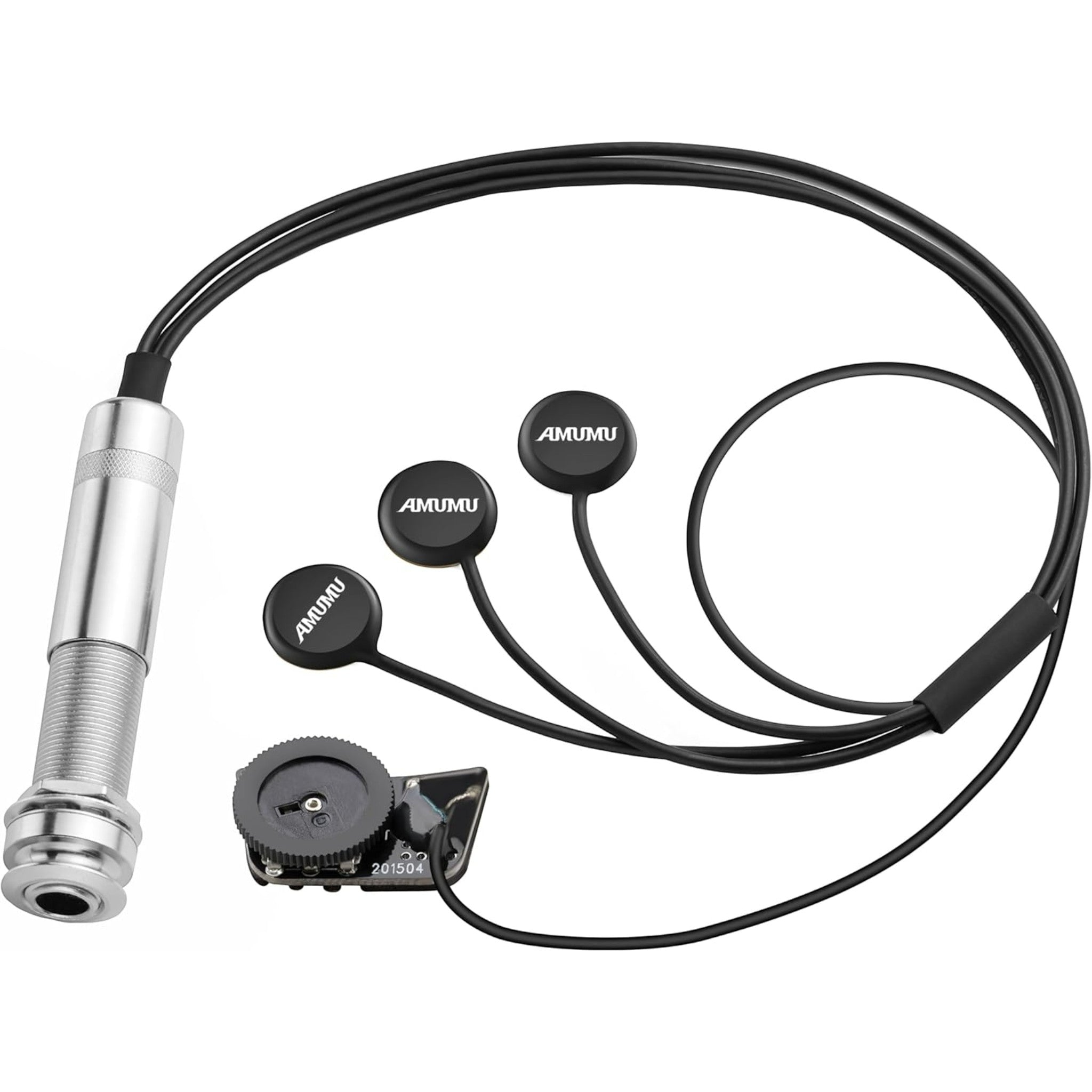 Amumu BOUNTIFUL™ VOL Acoustic Guitar Contact Microphone Pickup System with Volume Control