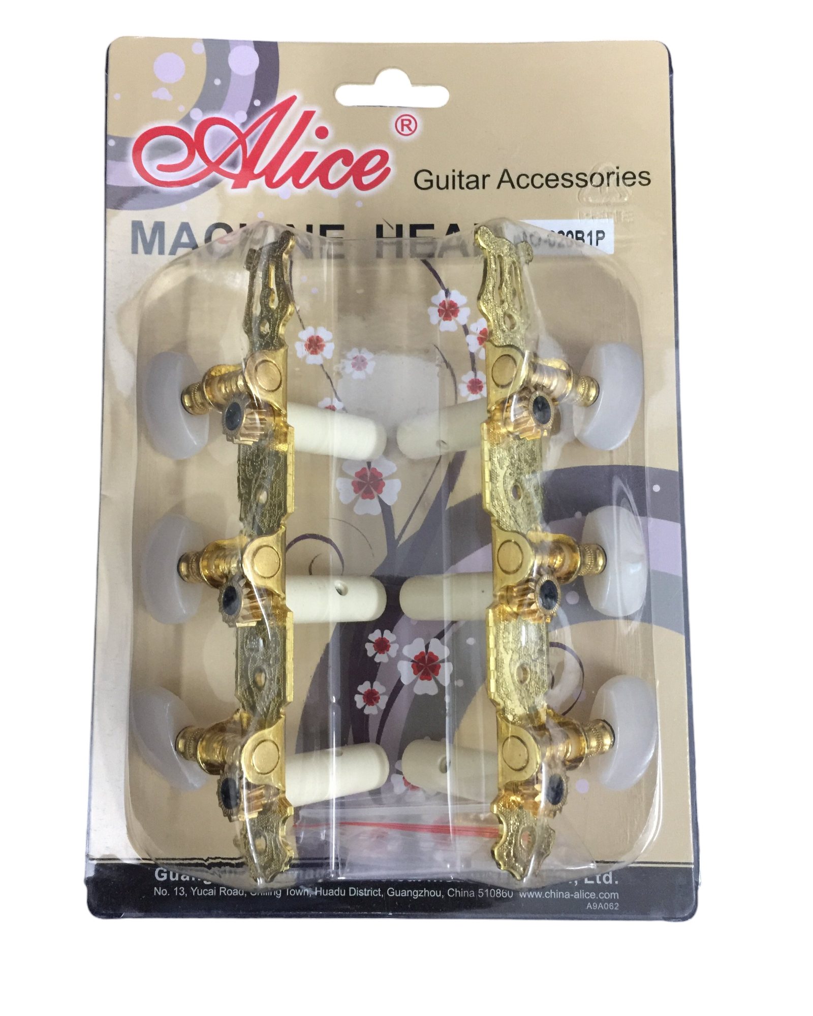 Alice AO020B1P Classical Guitar Tuning Pegs Machine Head - Gold