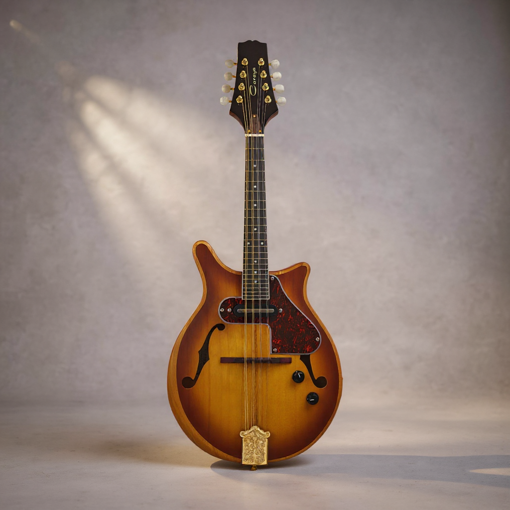 Caraya DMA40E Modernised Electric Mandolin - Sunburst