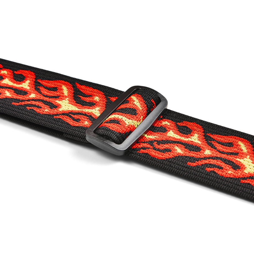 Amumu PET03J Red Flame Guitar Strap