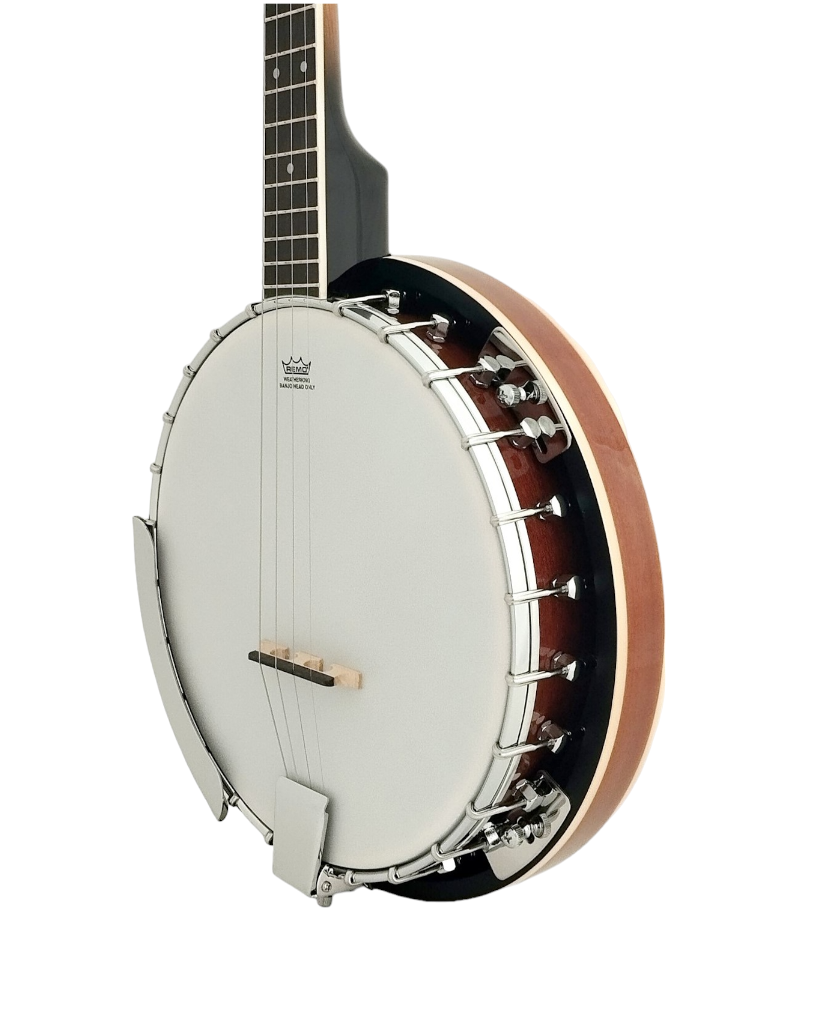 Caraya 4-String Mahogany Body Resonator Tenor Banjo with 19 fret - Natural BJ004EQ2