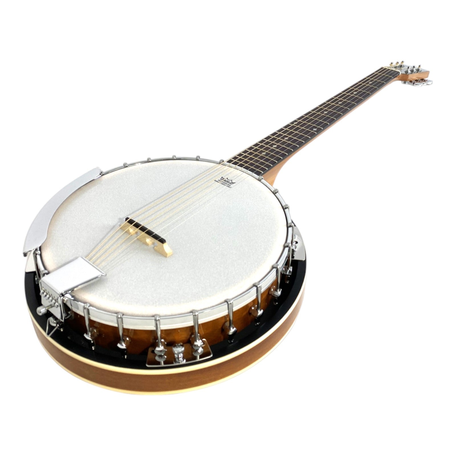 Caraya 6-String Mahogany Body Resonator Banjo - Natural BJ006