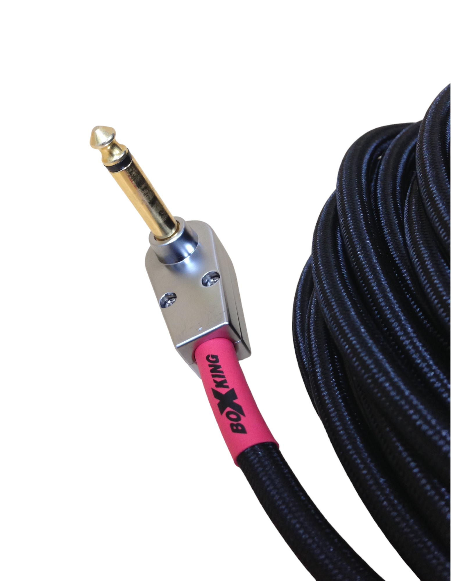BoxKing OCC Guitar Cable/ Lead, 10FT(3M), All Silver Plated, Straight/ Angled Plugs