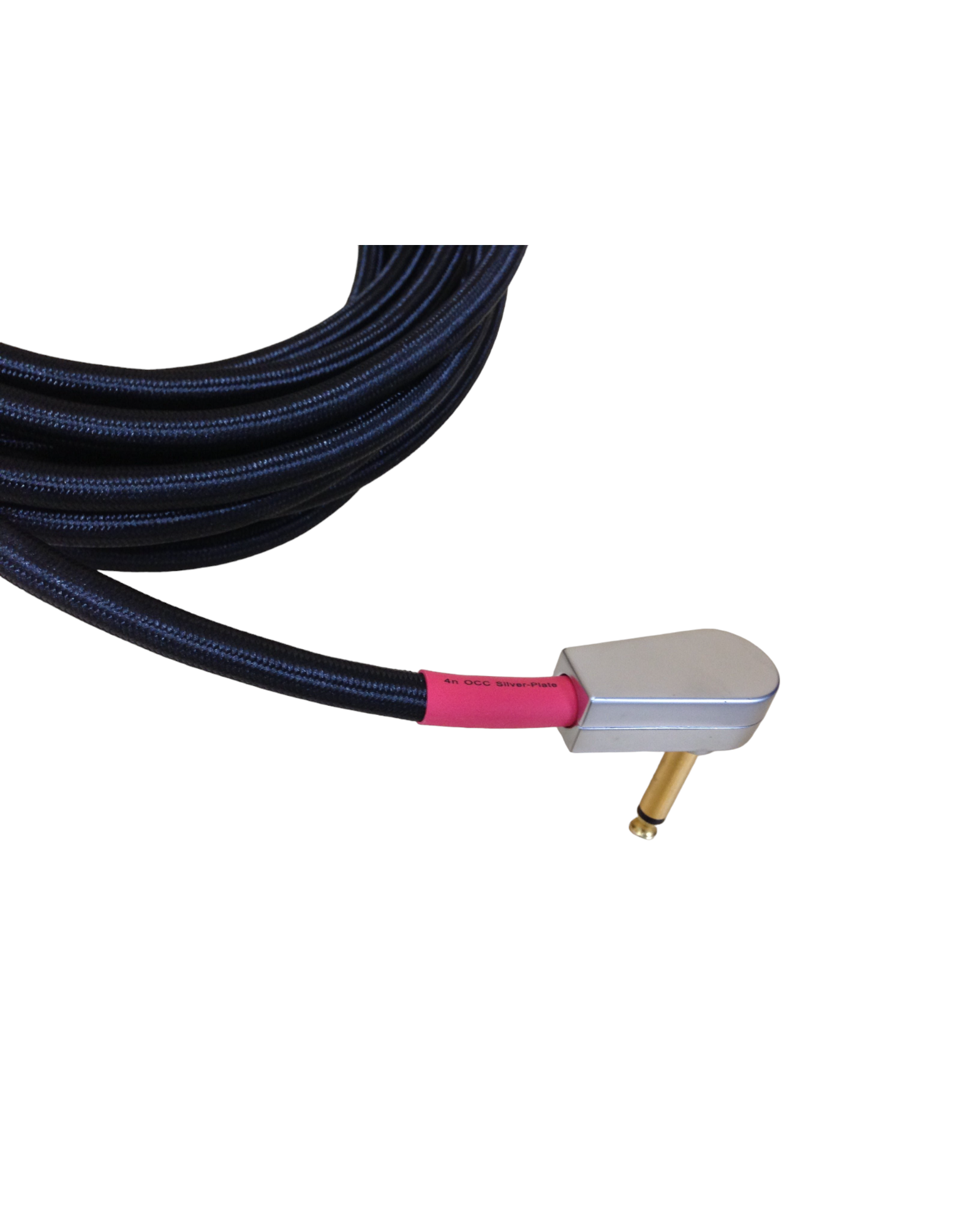 BoxKing OCC Guitar Cable/ Lead, 10FT(3M), All Silver Plated, Straight/ Angled Plugs