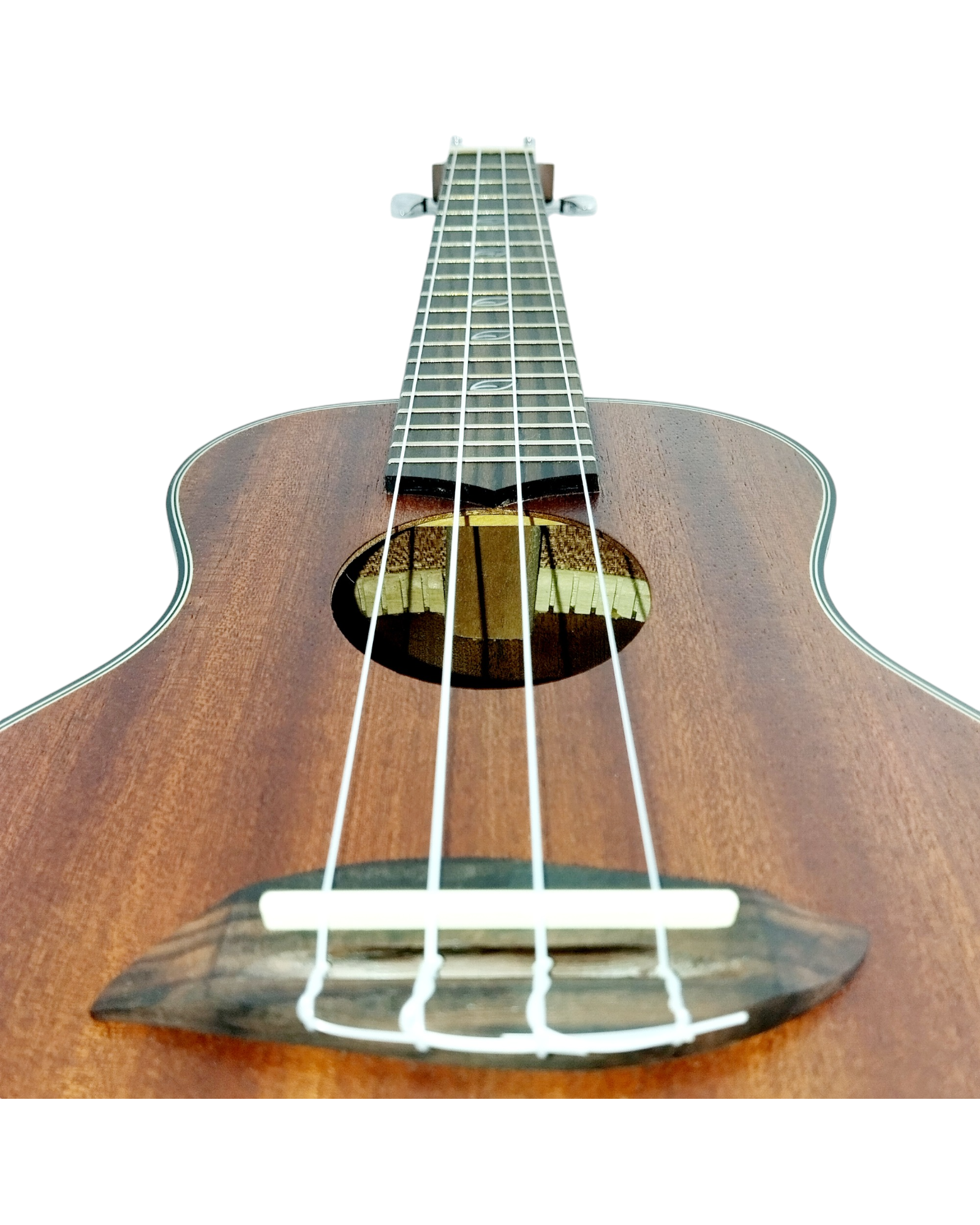 Leaf Series C100 All-Mahogany Concert Ukulele, Satin + 10mm Padded Gig Bag (Pink, Orange, Green)