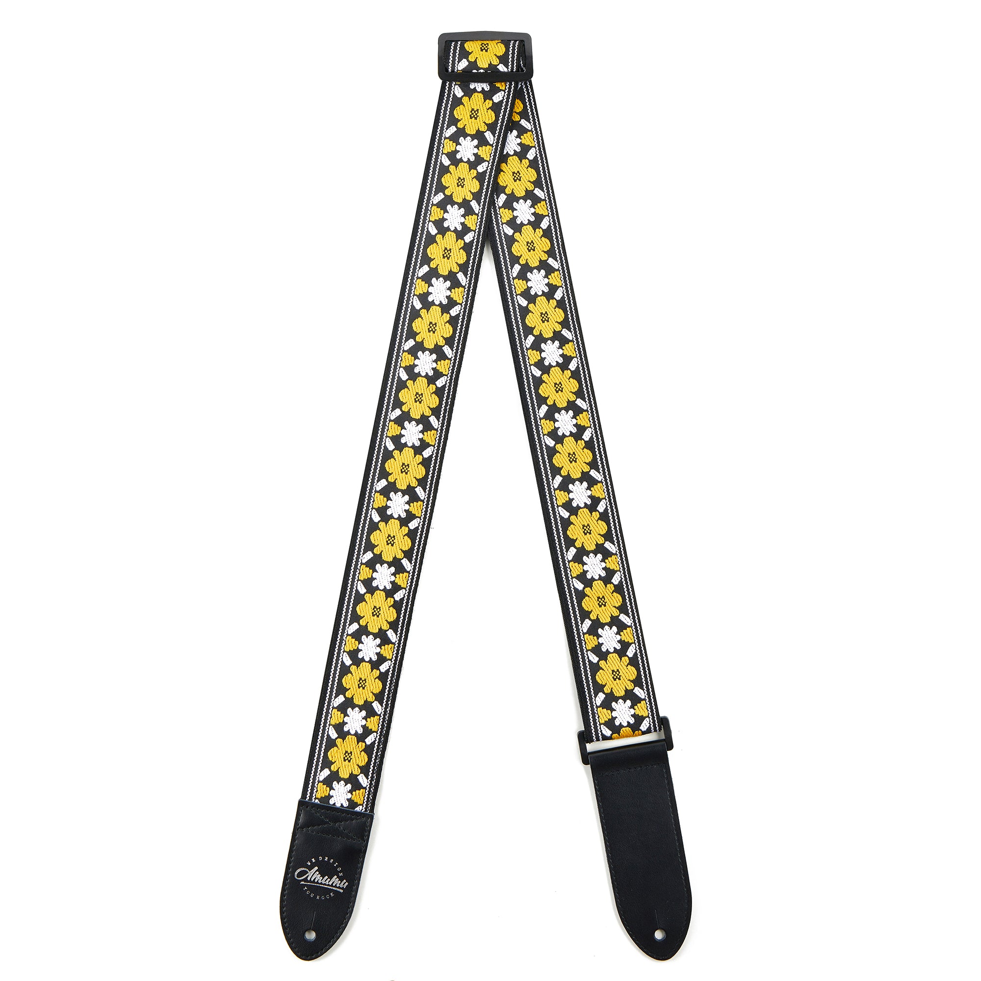 Amumu CO30J Yellow Flower Guitar Strap