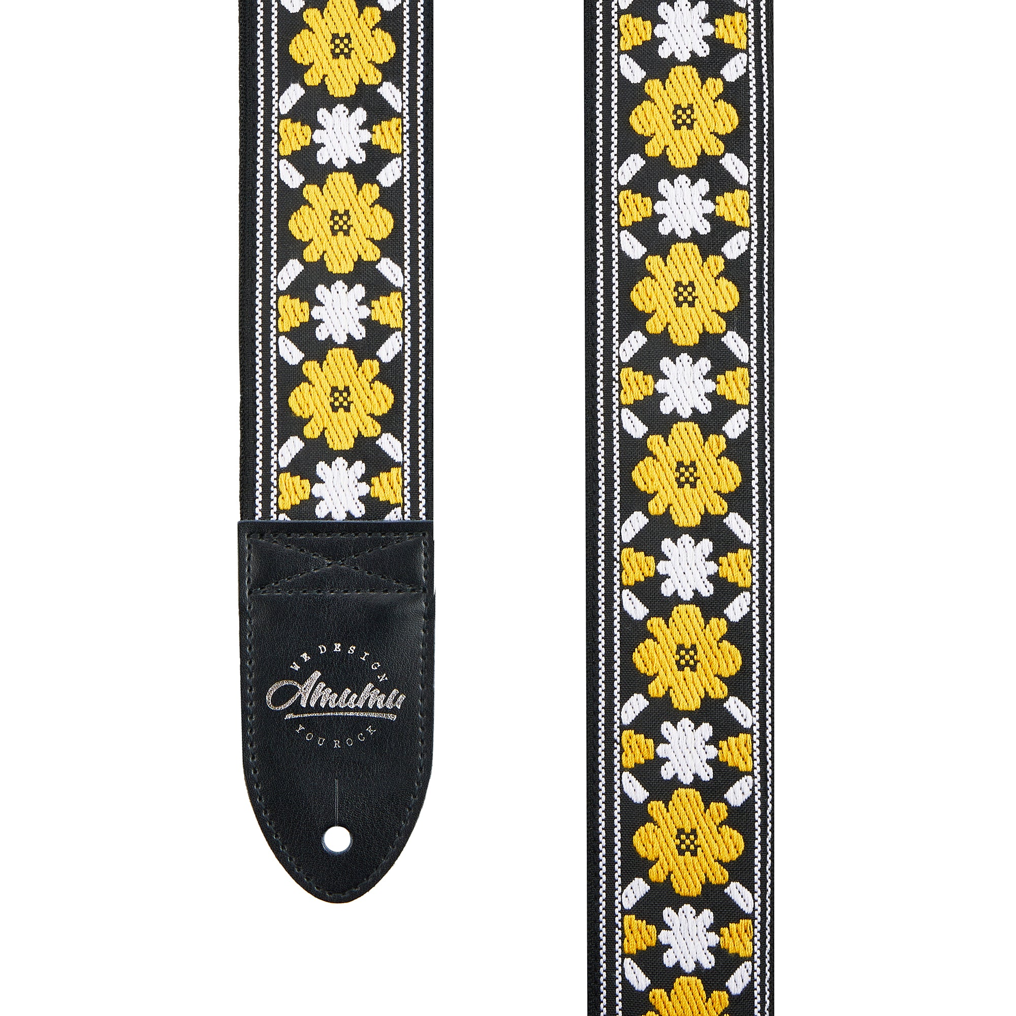 Amumu CO30J Yellow Flower Guitar Strap