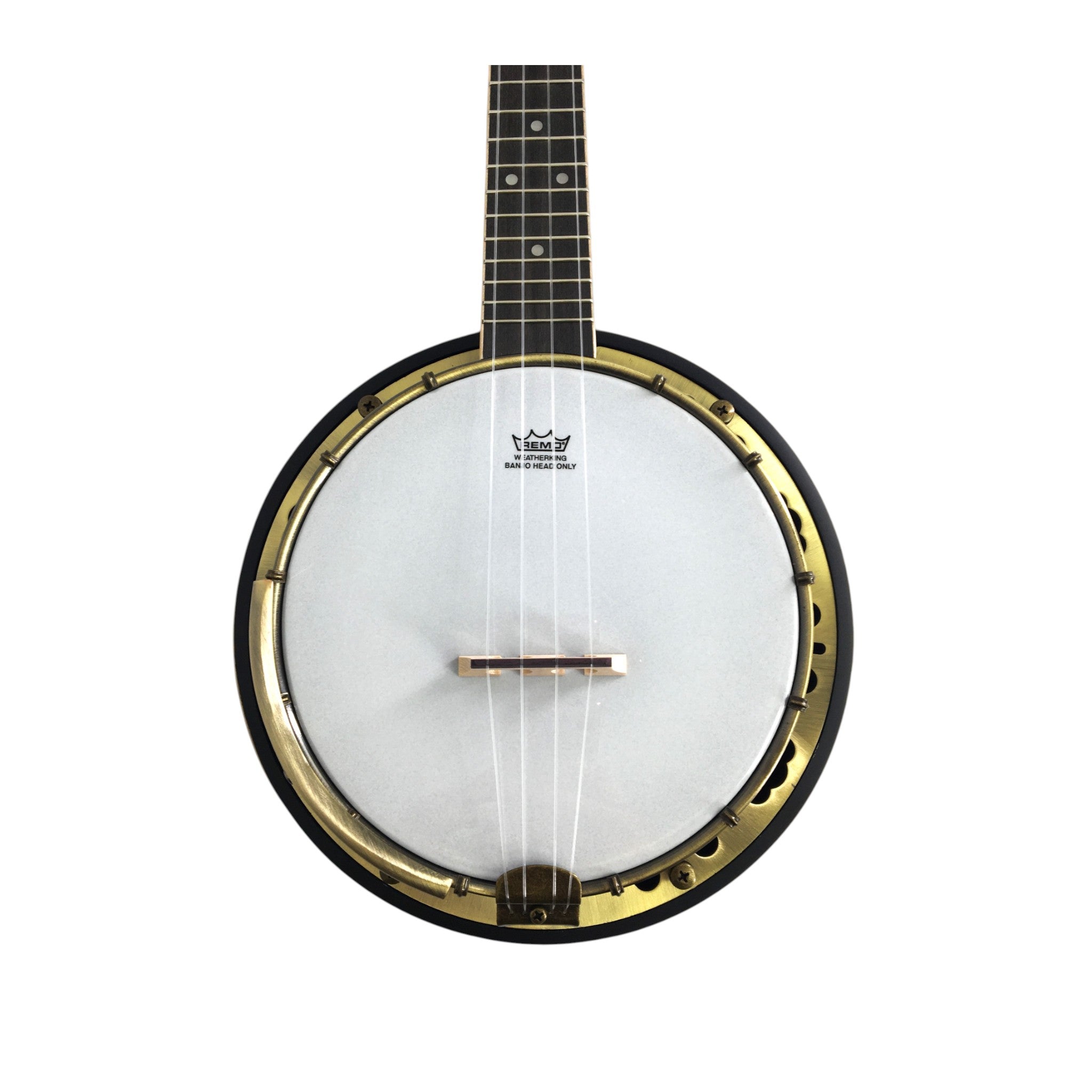 Caraya 4-String Maple Body Resonator Banjolele - Natural SBJUK118 + Stand