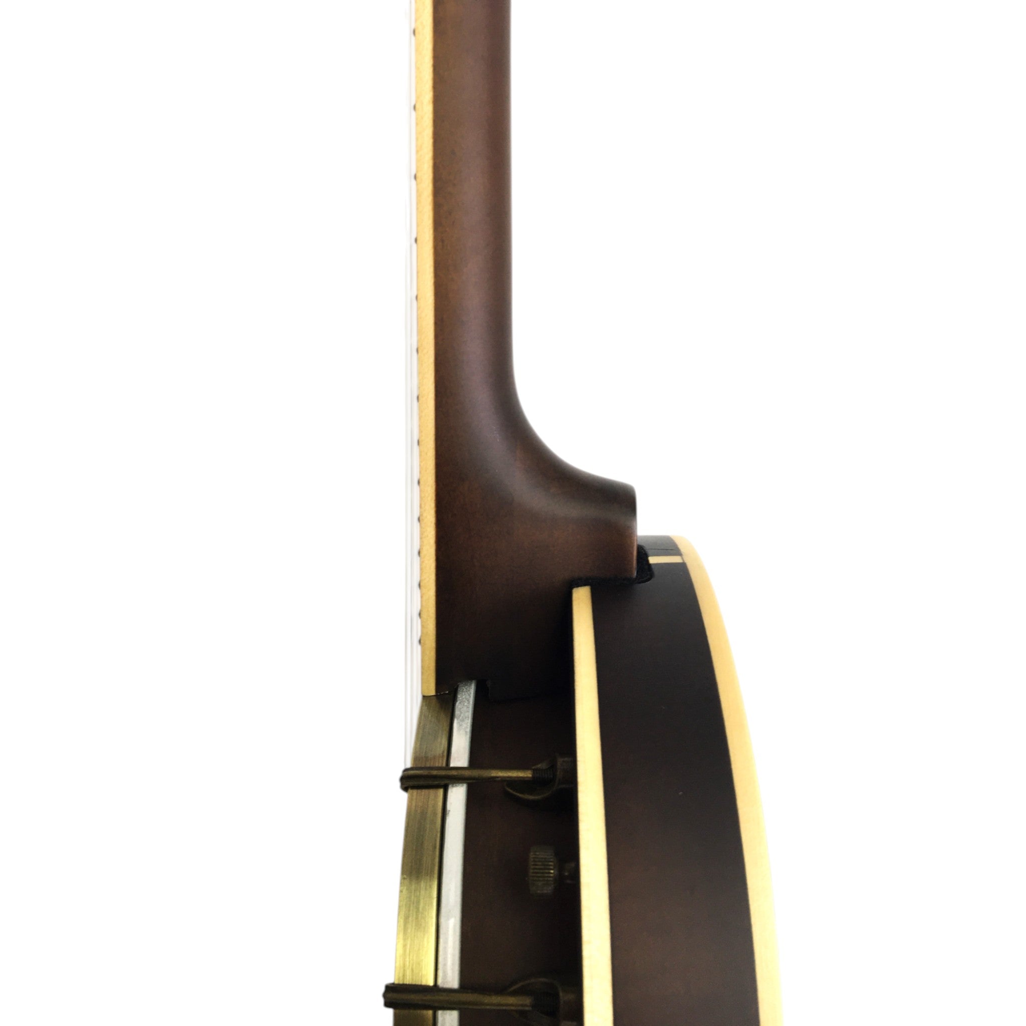 Caraya 4-String Maple Body Resonator Banjolele - Natural SBJUK118 + Stand