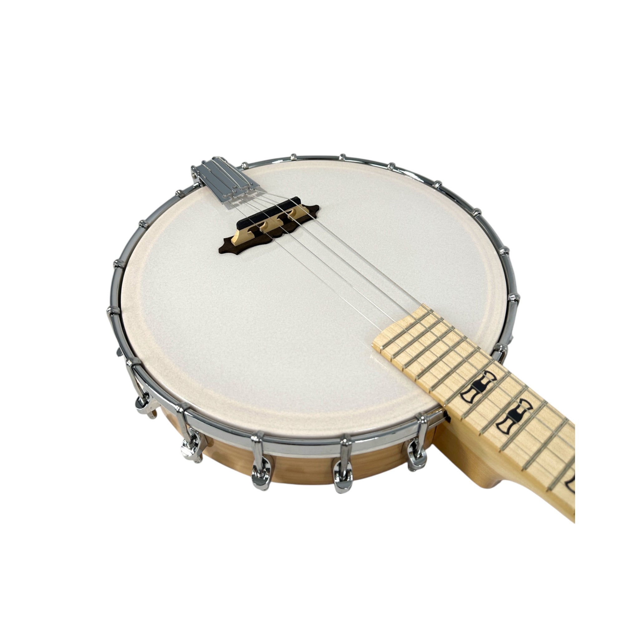Caraya 17 Fret Tenor Banjo Natural BJ24 + Stand