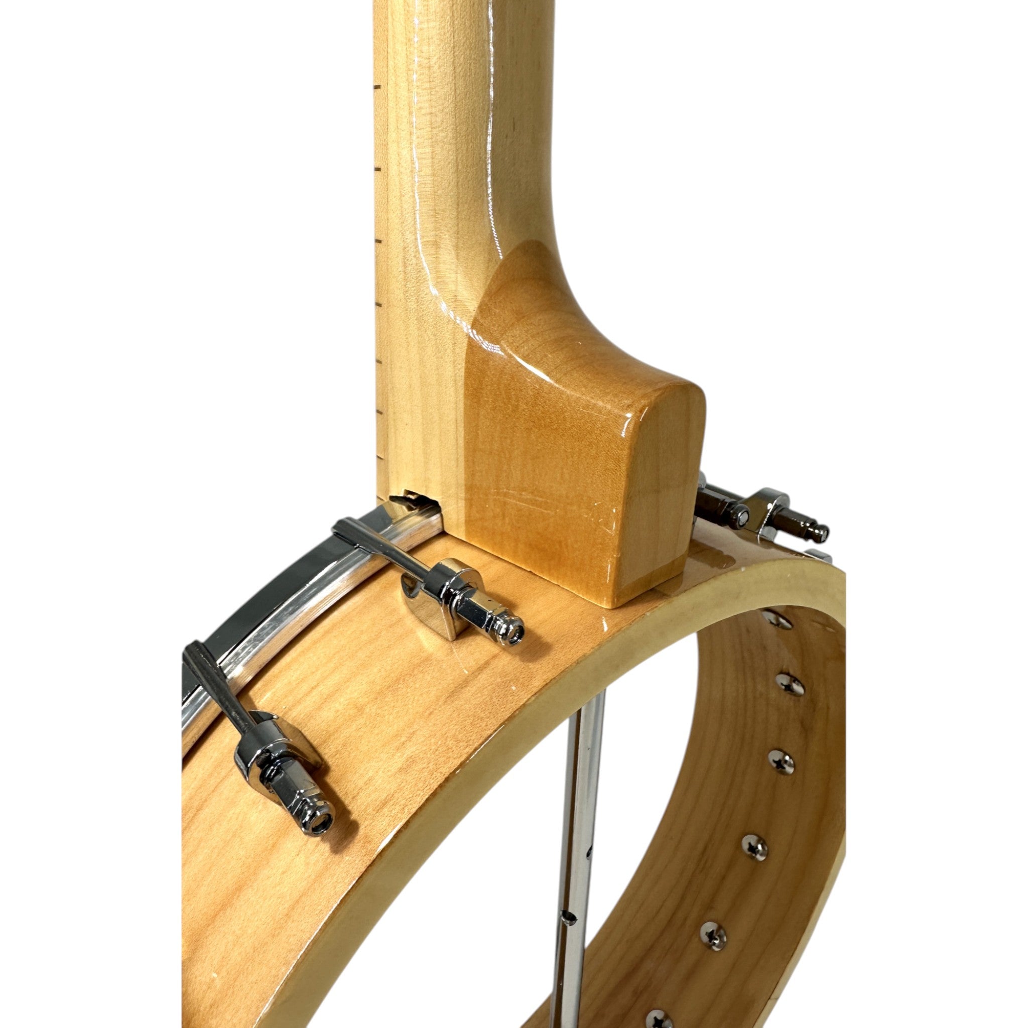 Caraya 17 Fret Tenor Banjo Natural BJ24 + Stand