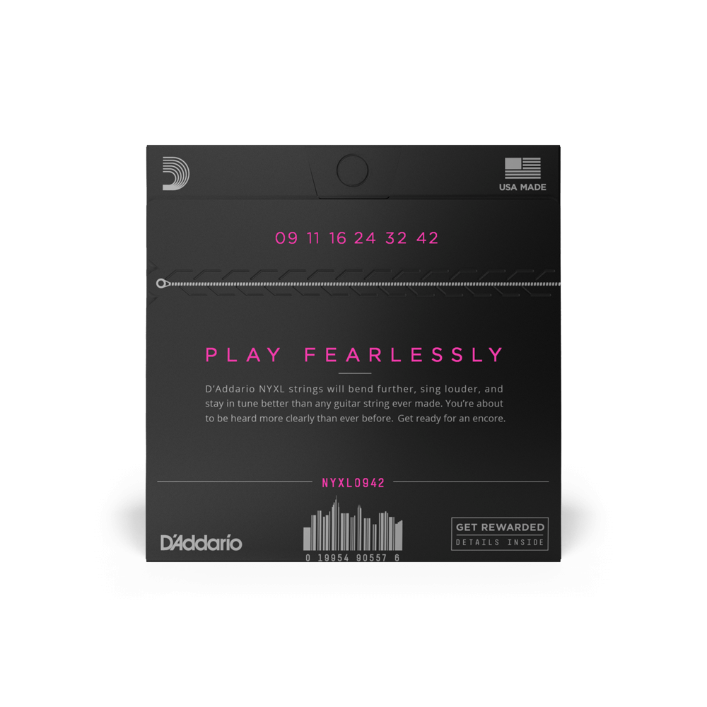 D’Addario 09-42 NYXL Electric Guitar Strings – Super Light (.009–.042) (NYXL0942)