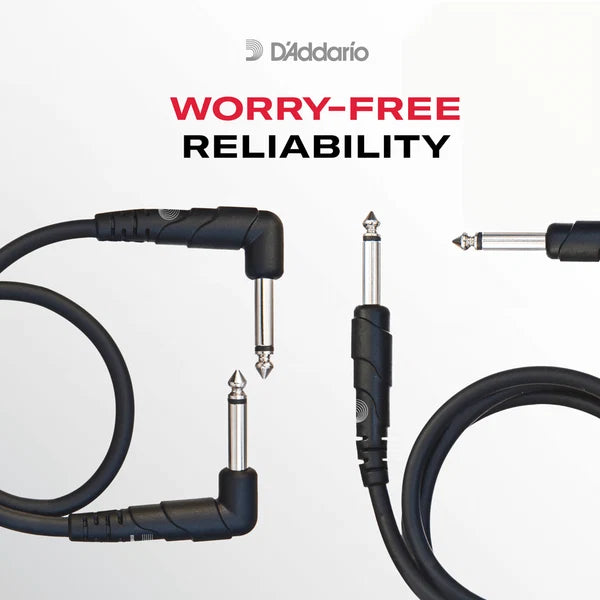 D'Addario 6" Classic Series Patch Cable - 3 pack