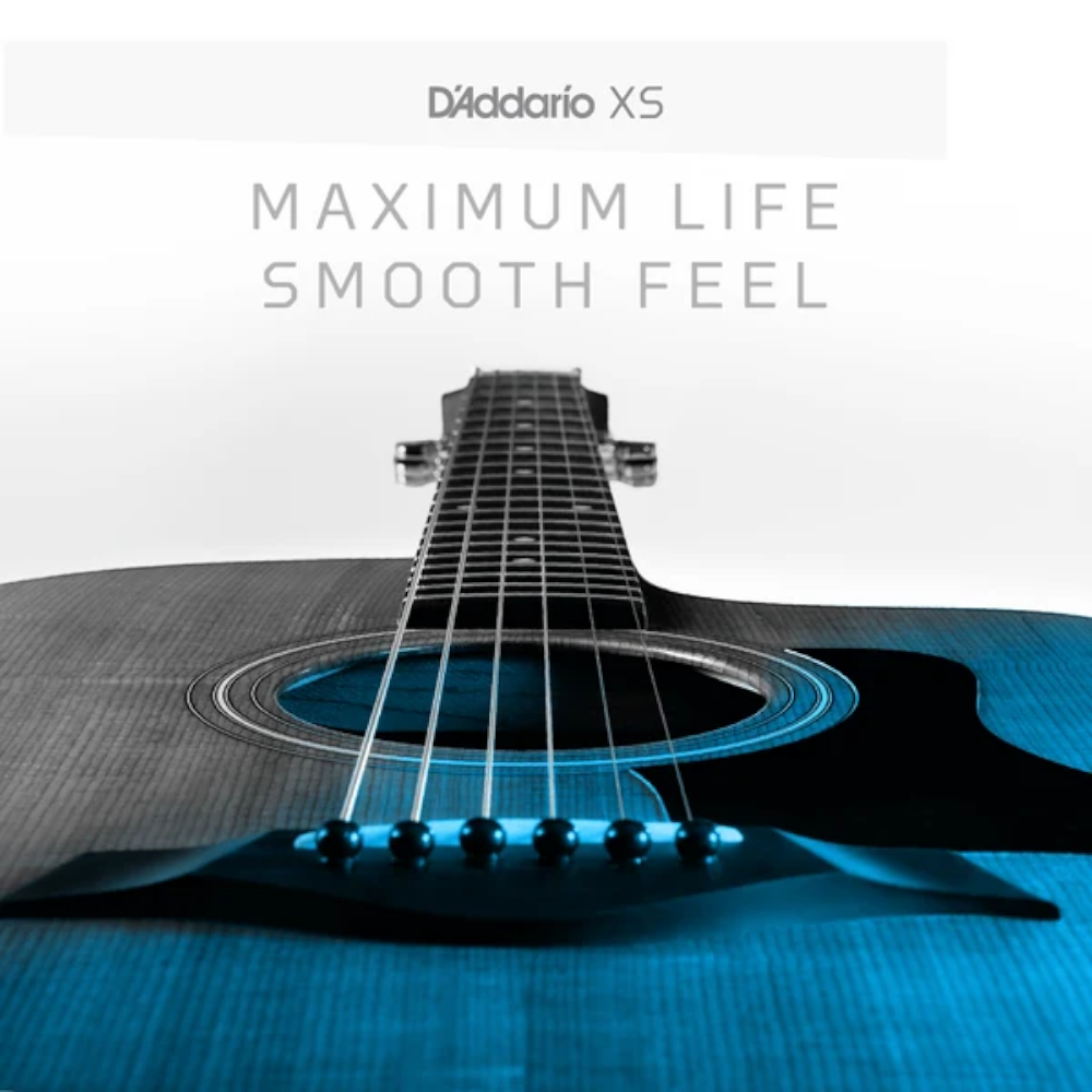 D'Addario 12.5-54 Coated Acoustic Guitar Strings - Light Plus (.0125 - .054) (XSAPB12554)