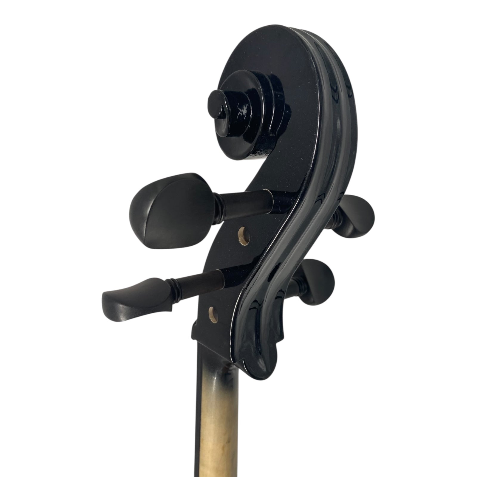 Symphony EC01BK Portable Hand-Carved Solid Catalpa Electric Cello Outfit in Gloss Black