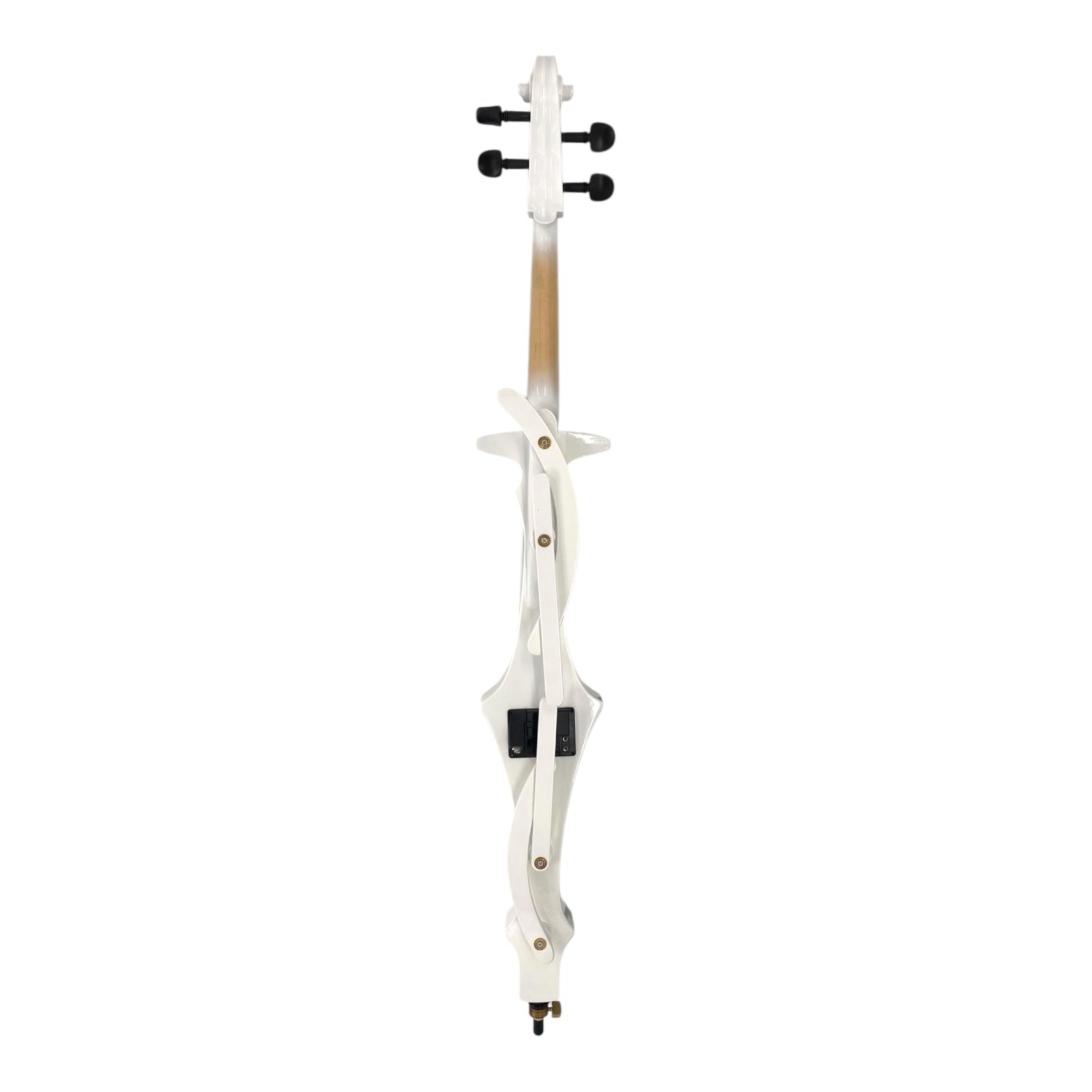 Symphony EC02WH Foldable Hand-Carved Solid Catalpa Electric Cello Outfit in Gloss White