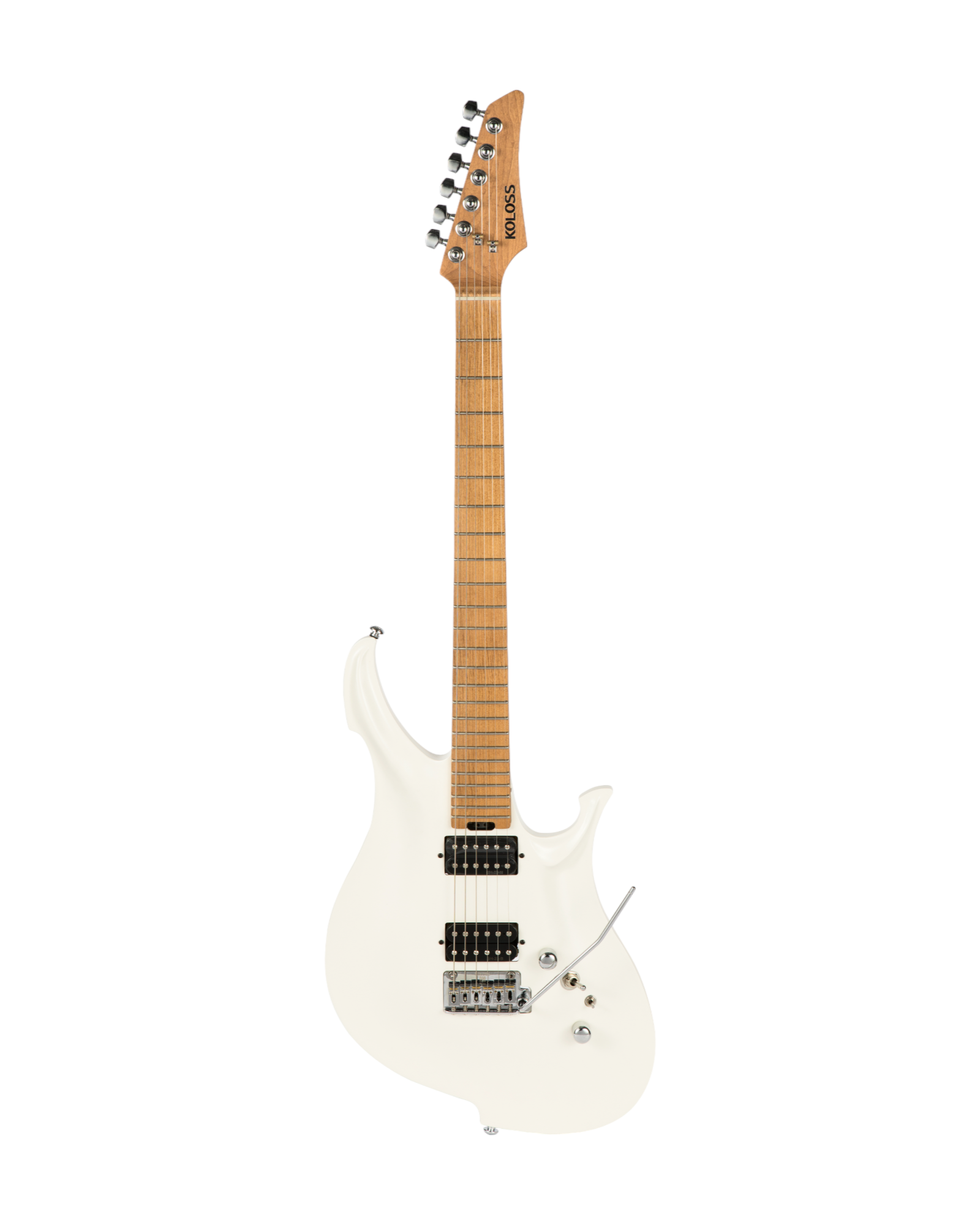 Koloss GT45P Electric Guitar with Chambered Aluminum Body - Black/White/Blue/Natural