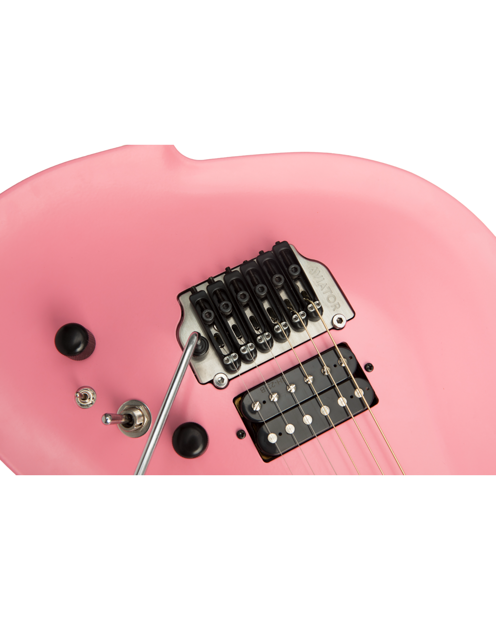 Koloss GT5 Electric Guitar with Hollow Aluminum Body - Black/White/Blue/Pink