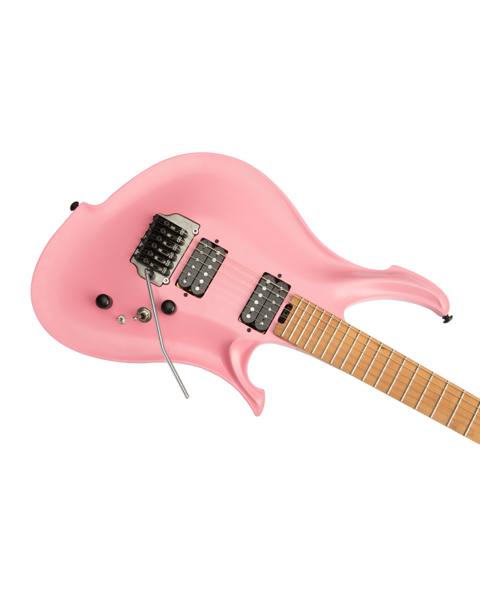 Koloss GT5 Electric Guitar with Hollow Aluminum Body - Black/White/Blue/Pink