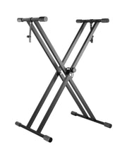 Professional Height Adjustable Folding X Type Double-Braced Keyboard Stand KBX3