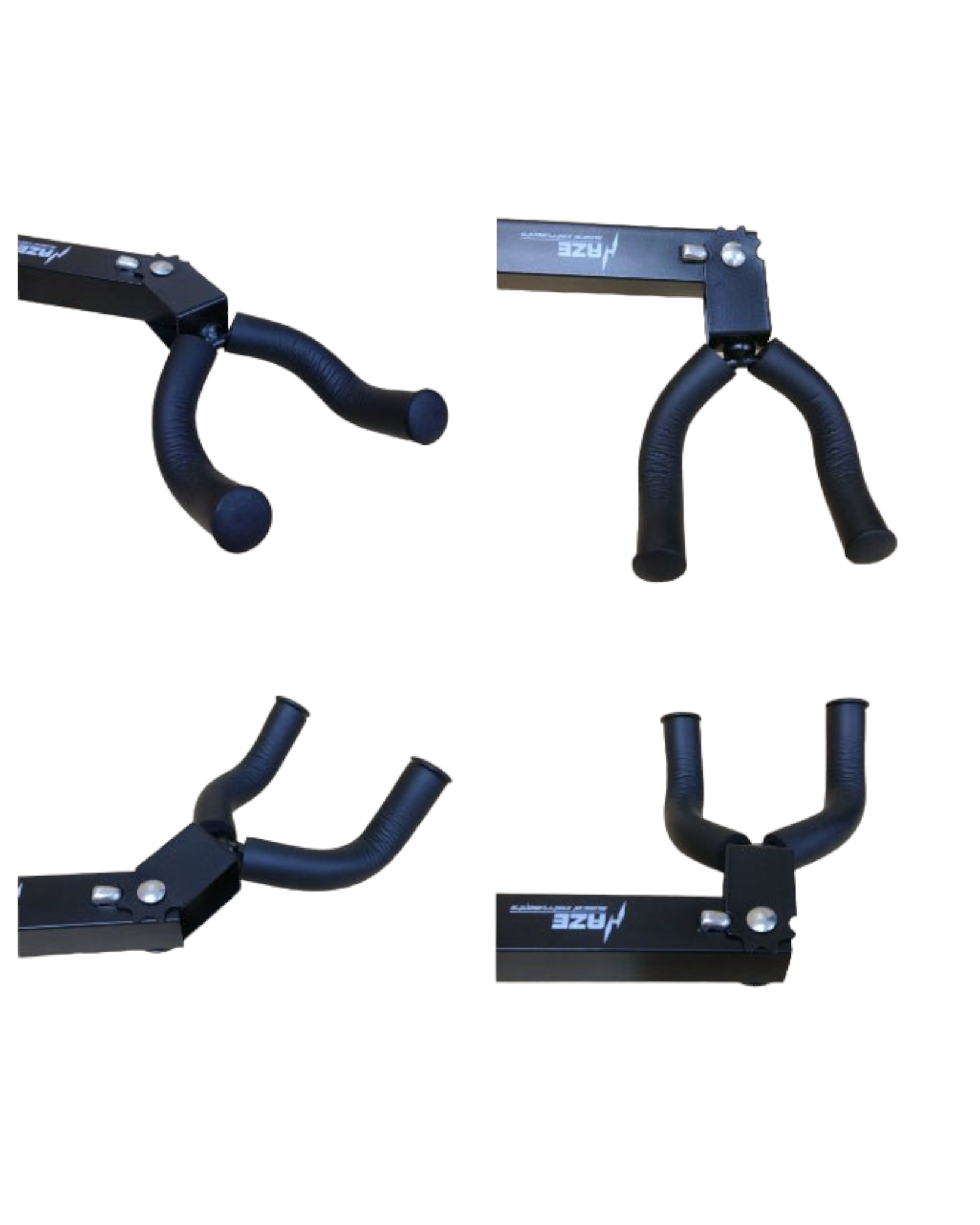 Two (x2) Haze HJWHG17 Long-arm Guitar Grid Hook/Wall Mount Guitar Bracket, Black