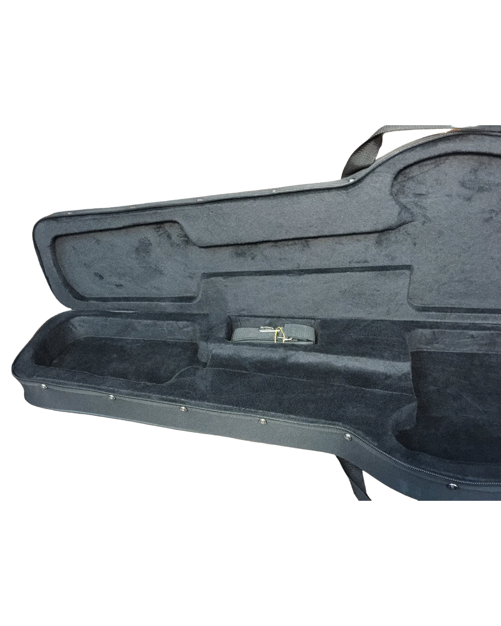 Haze E10B Ultra-Lightweight Electric Bass Guitar Hard Foam Case - Double Straps, Black