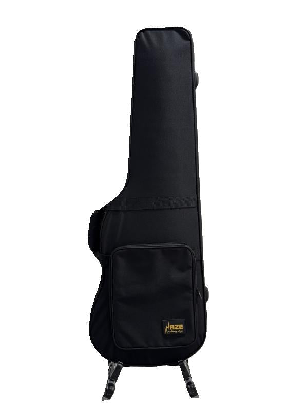 Haze E10 ST/TL Electric Guitar Ultra-Lightweight Hard Foam Case - Backpack Straps, Black