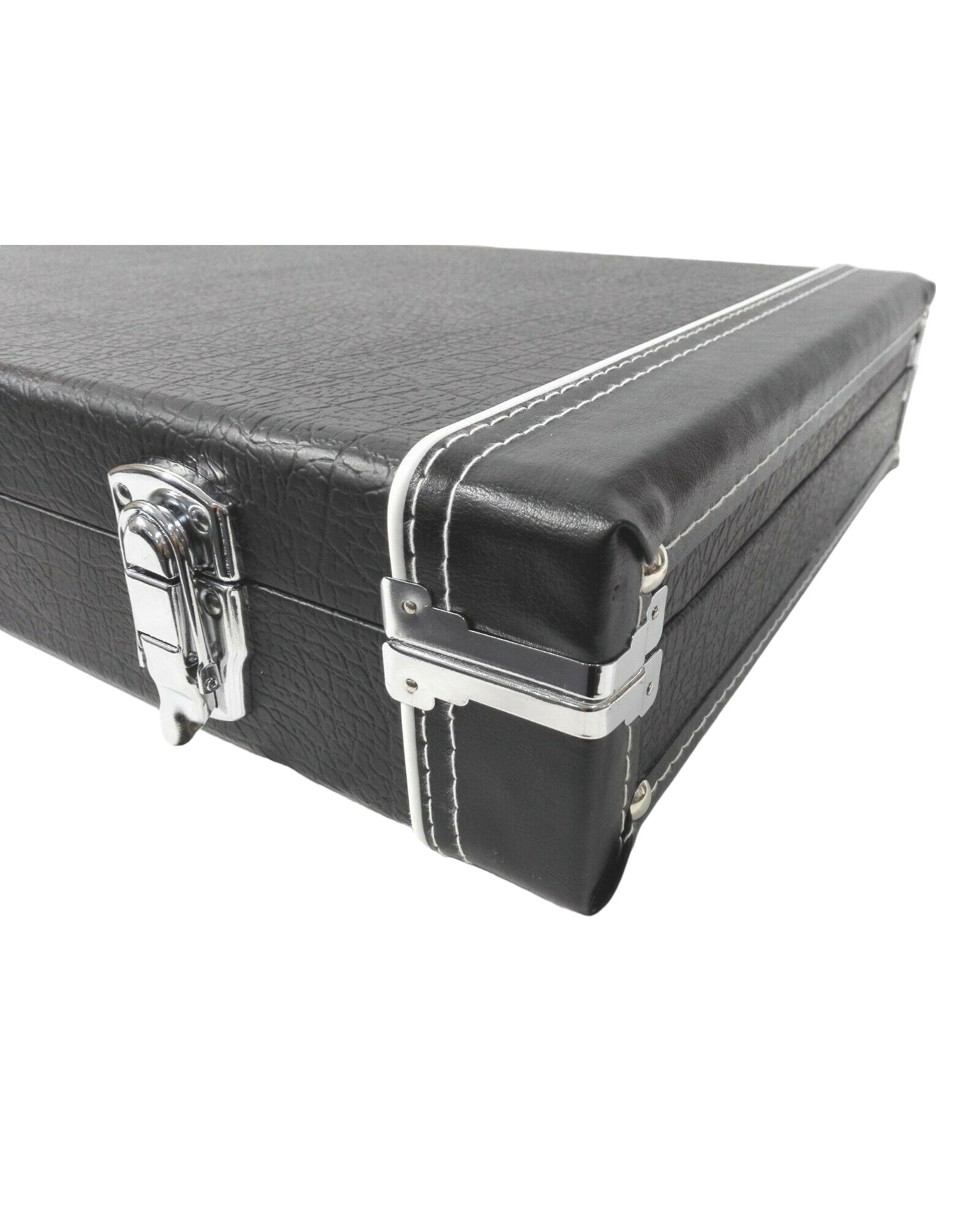 Haze 40PB Electric Precision Bass Rectangle Guitar Hard Case - Lockable, Black