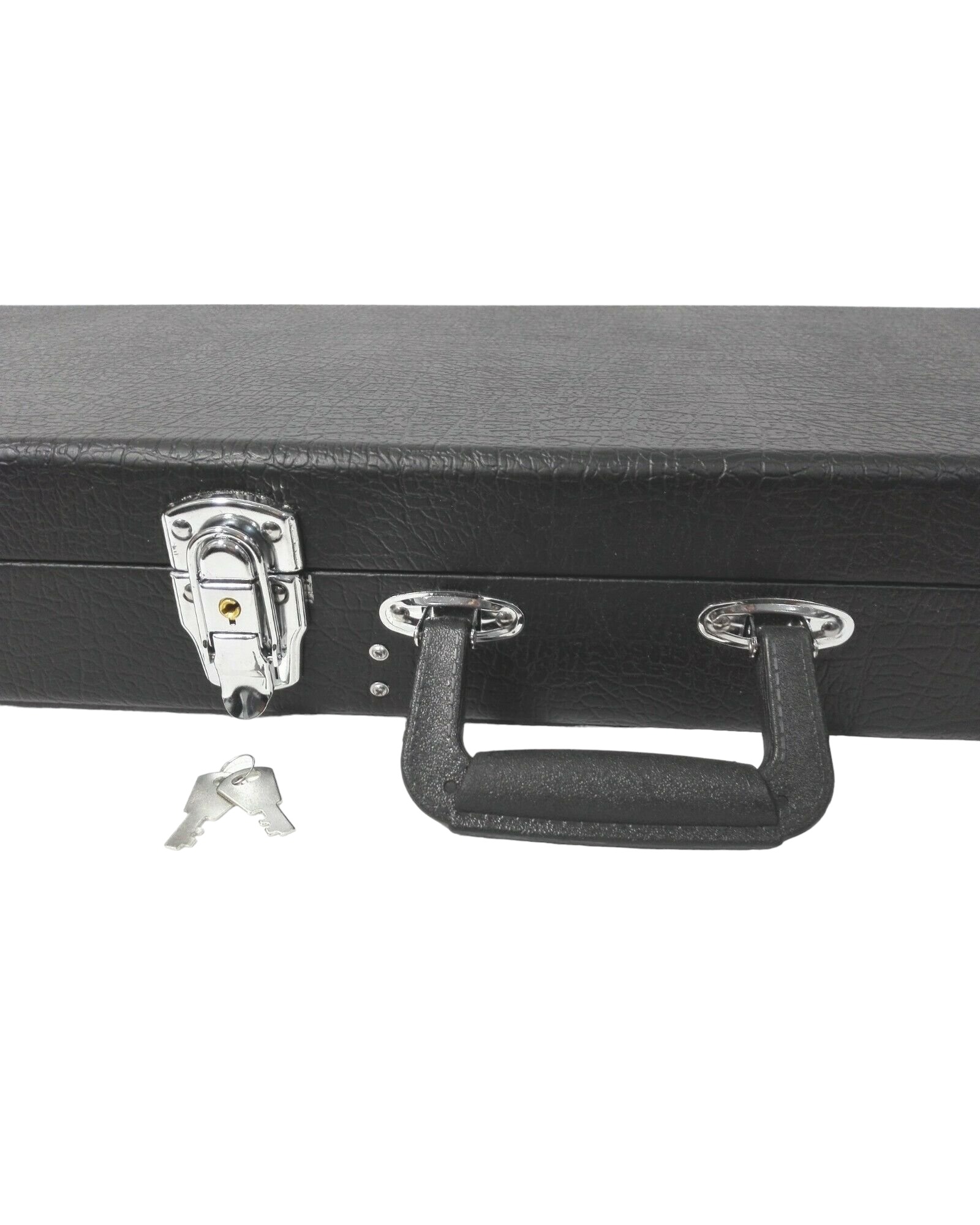 Haze 40PB Electric Precision Bass Rectangle Guitar Hard Case - Lockable, Black