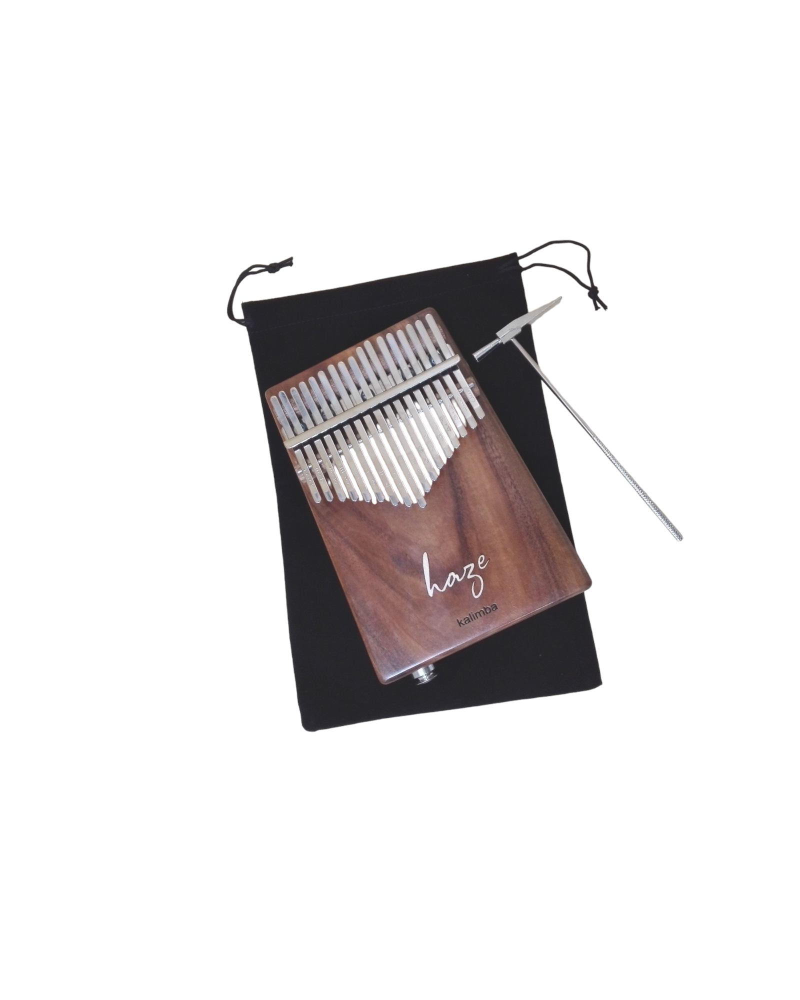 Haze HSH01EA 17-Key Solid Acacia Kalimba w/Pickup