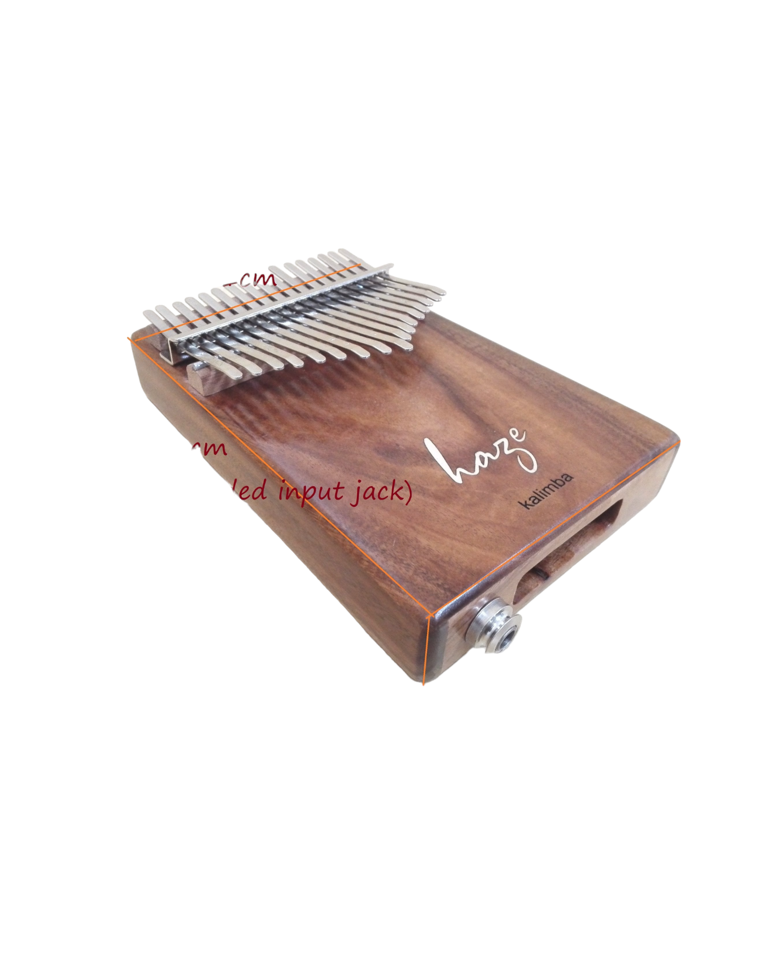 Haze HSH01EA 17-Key Solid Acacia Kalimba w/Pickup