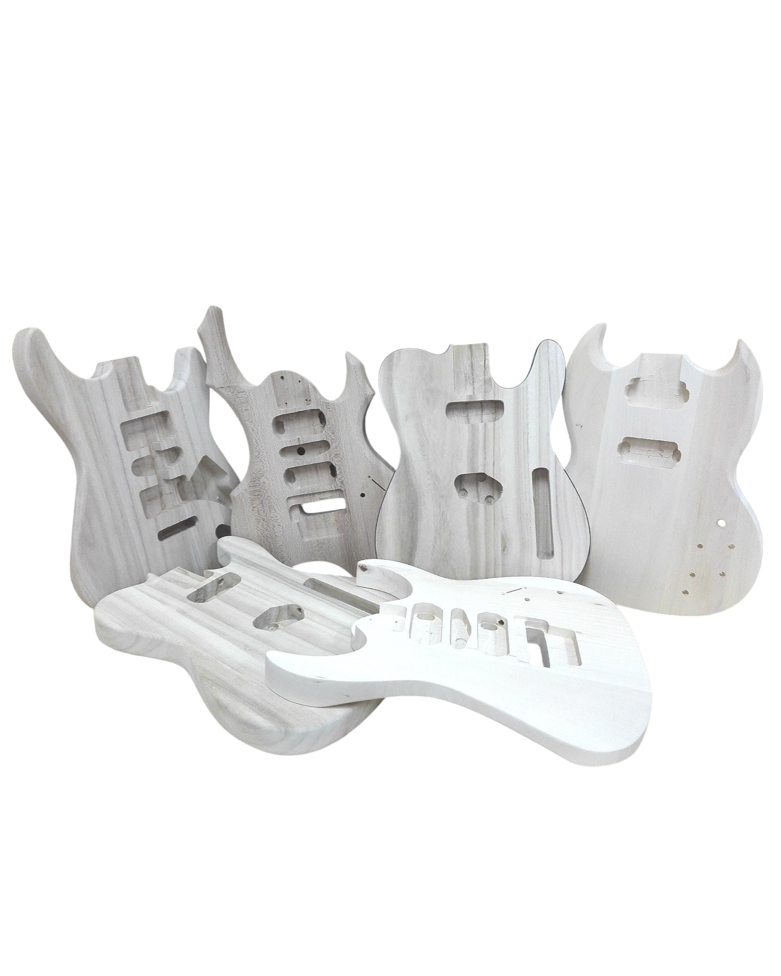 Paulownia Electric Guitar Body, Light Weight, Polished - HSTL19100PBOWOB