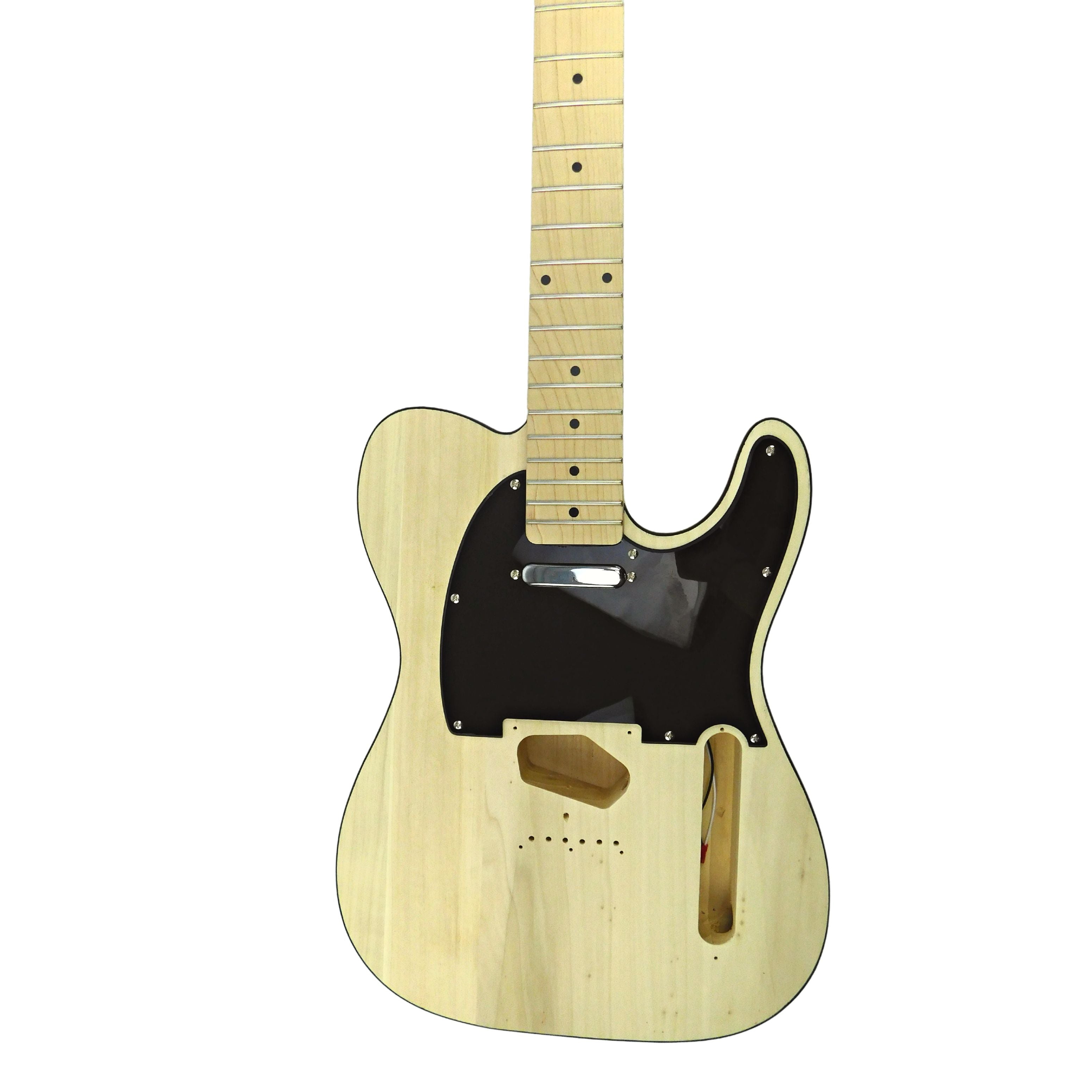 12 String Electric Guitar DIY Kit, No-Soldering,S-S. Solid Basswood TL100SDIY