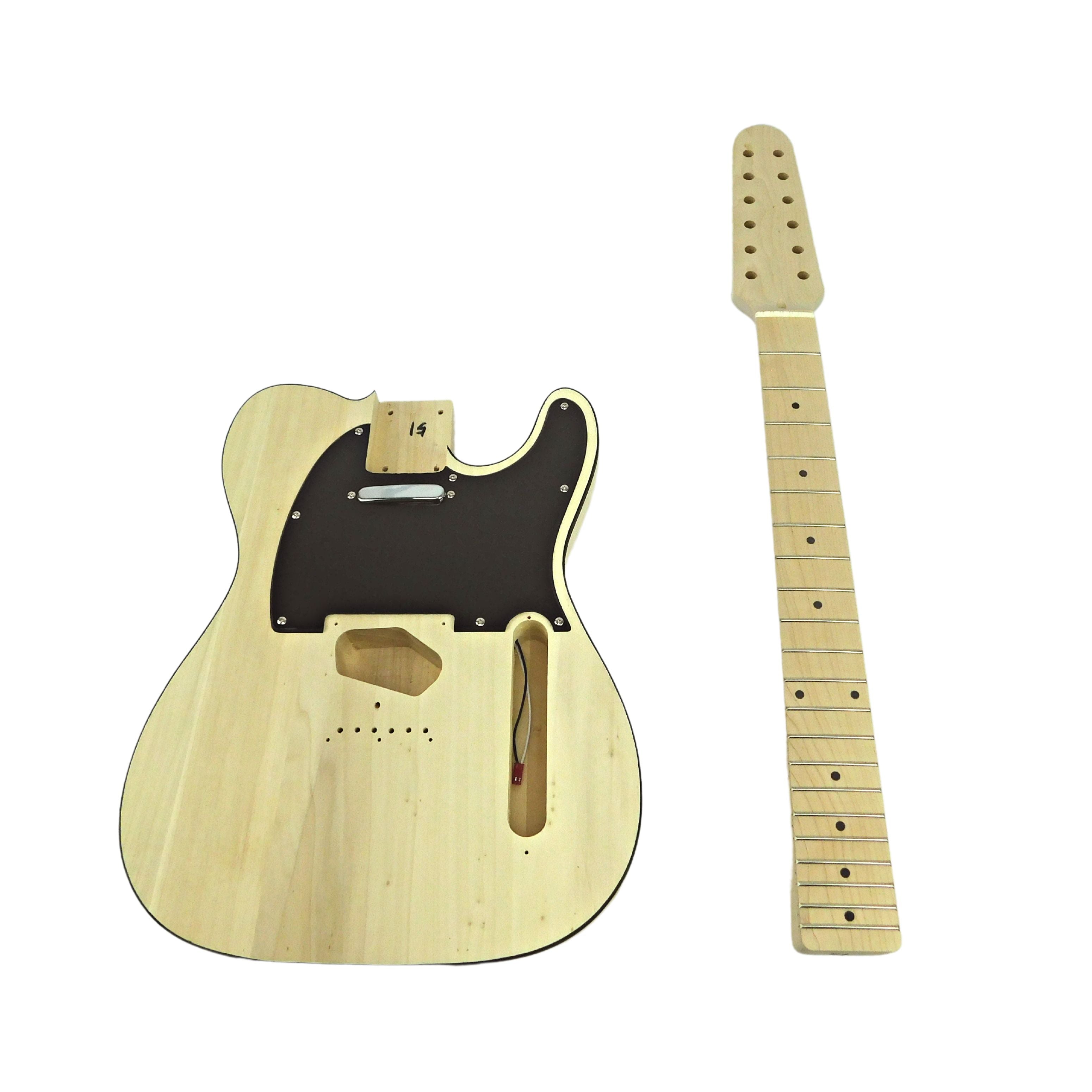 12 String Electric Guitar DIY Kit, No-Soldering,S-S. Solid Basswood TL100SDIY