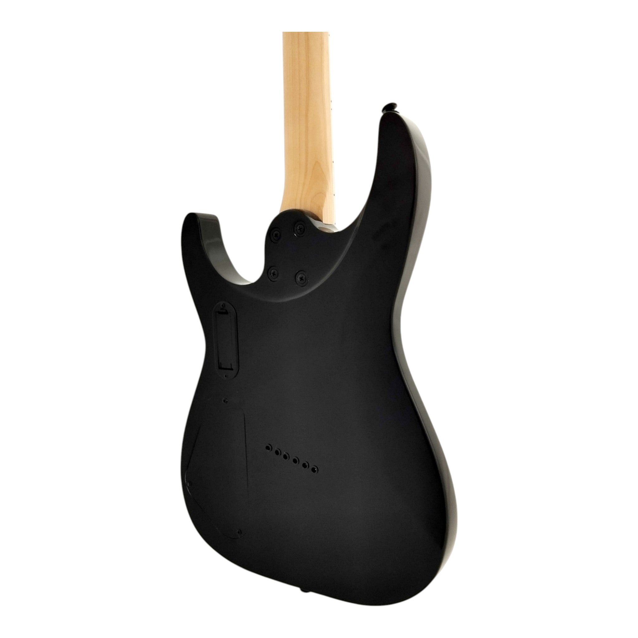 Haze 6FF Vintageburst 6-String Fanned Fret Electric Guitar with Active Humbuckers