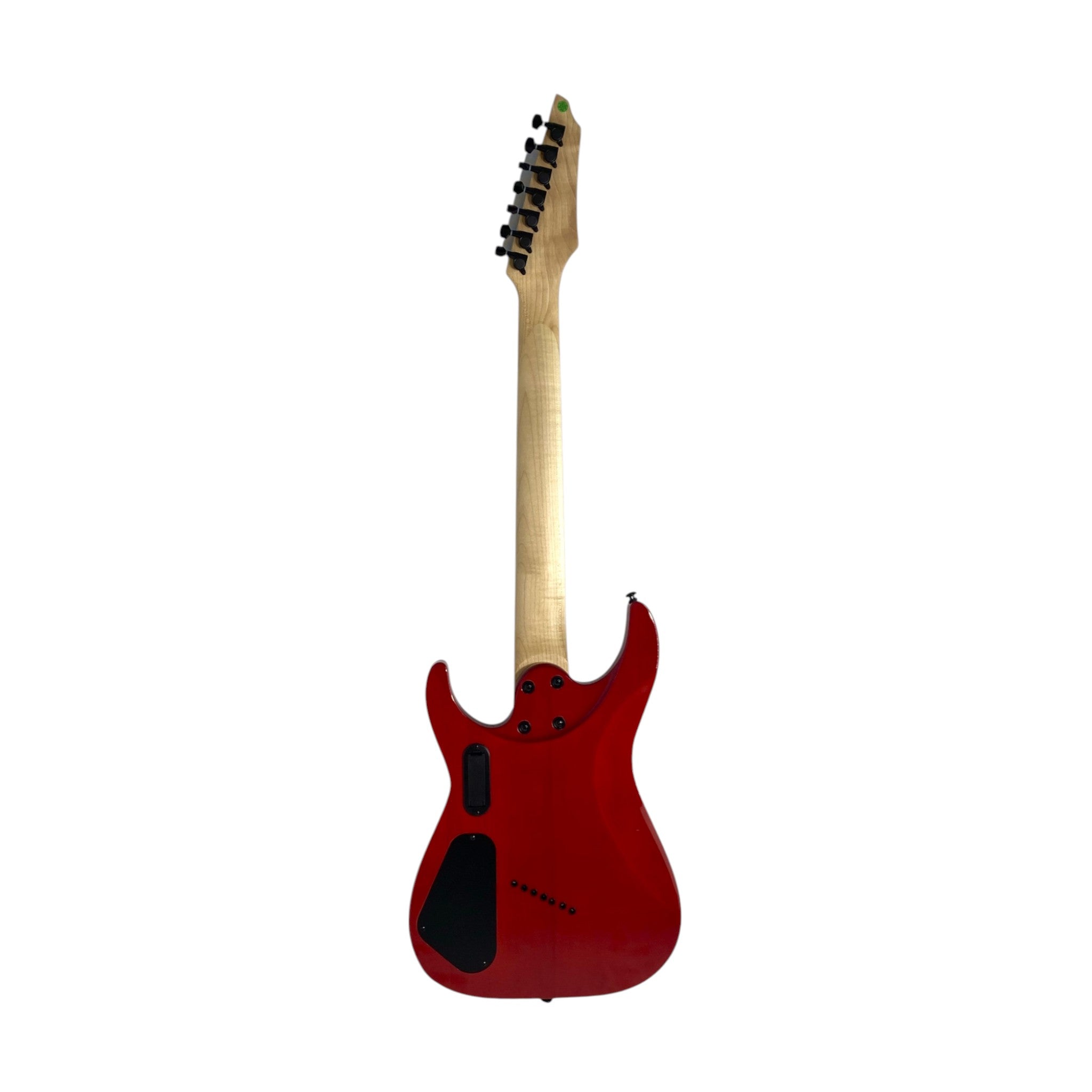 Haze 7FF Dark Cherry 7-String Fanned Fret Electric Guitar with Active Humbuckers